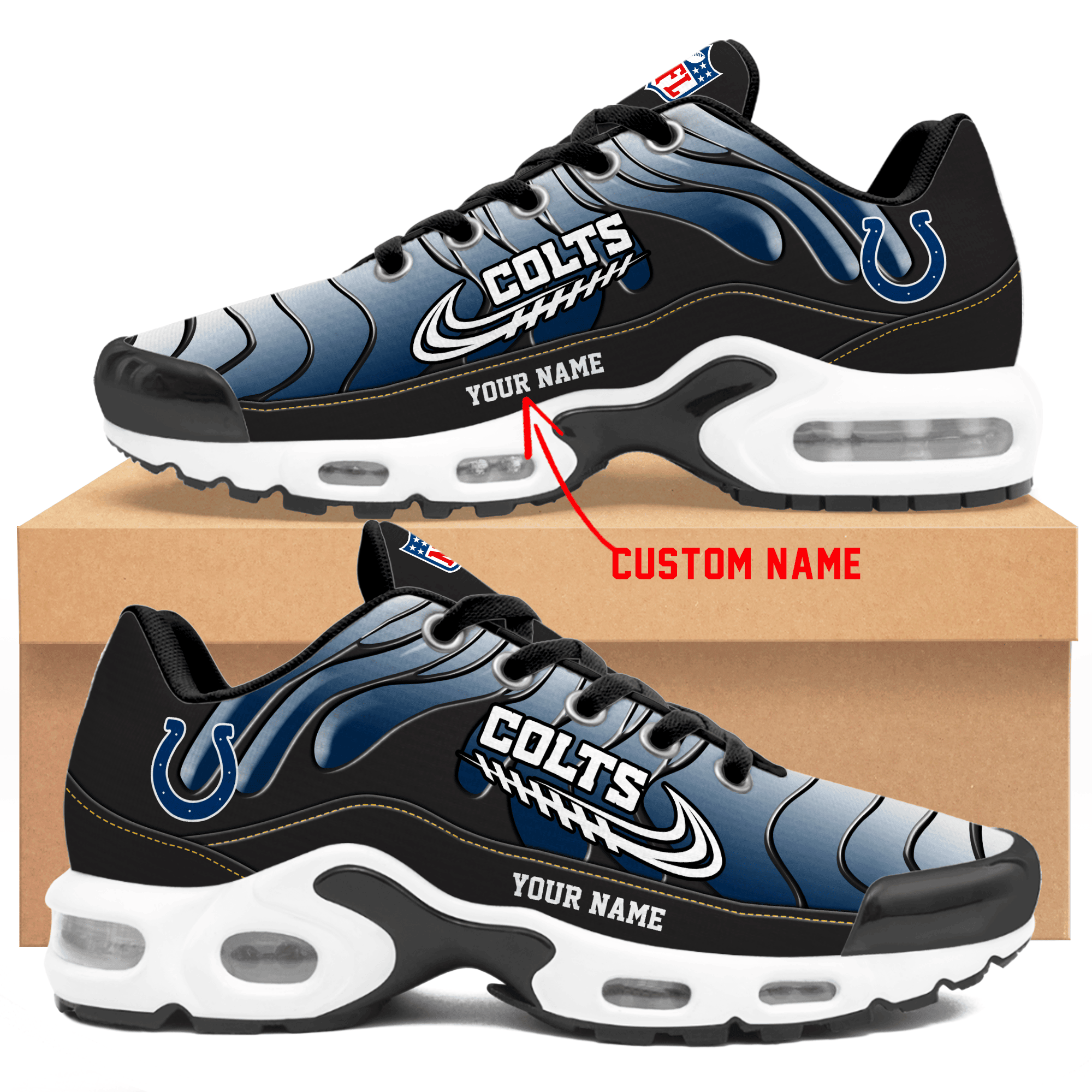 Indianapolis Colts  Personalized Air Max Shoes TD
