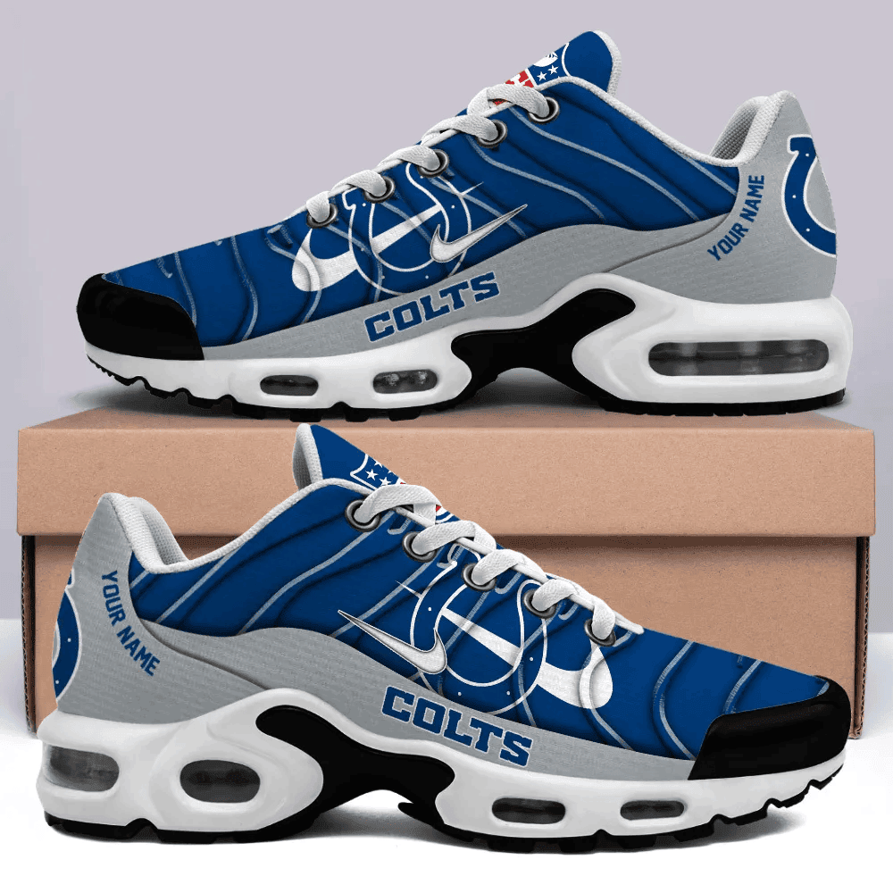 Indianapolis Colts Personalized Name Team Mix Colors V4 TN Shoes Air Cushion Sneakers