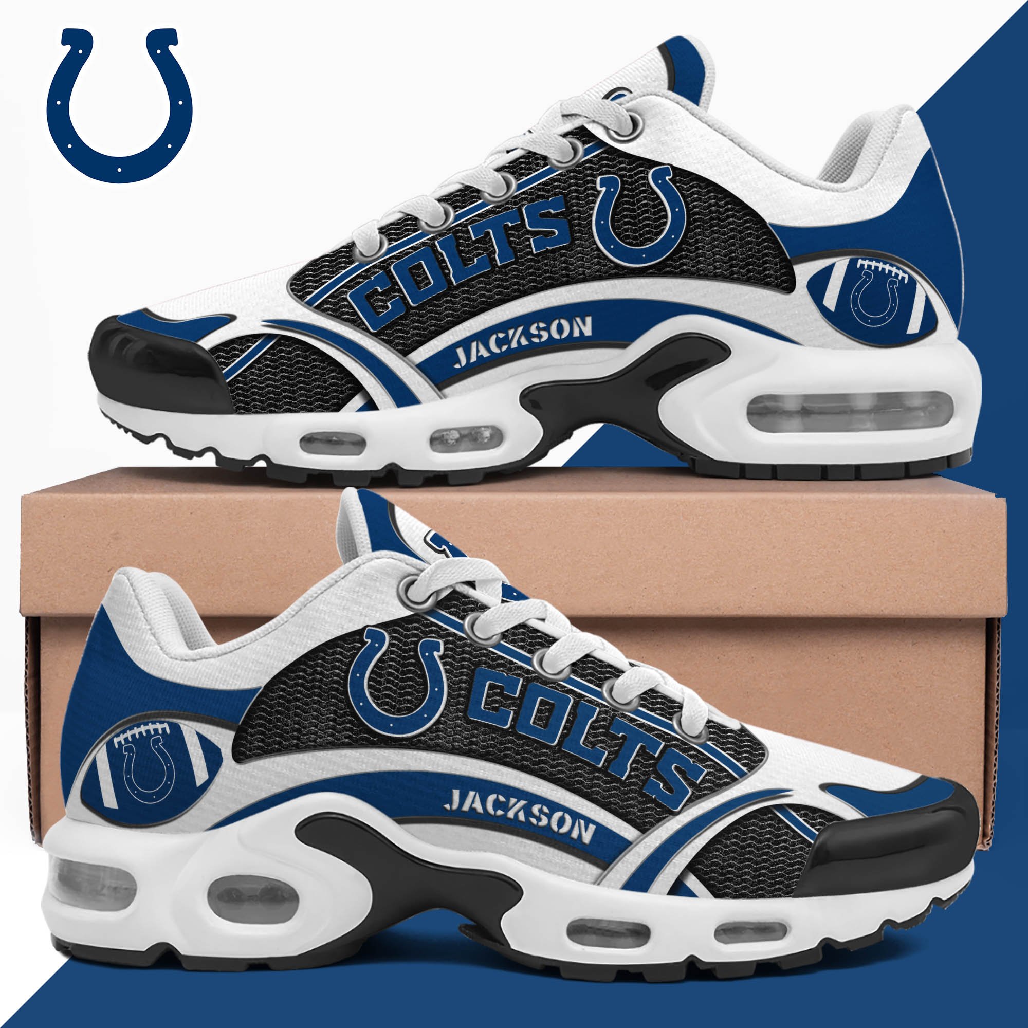Indianapolis Colts Team TN Shoes 2026 Version Custom Name 889