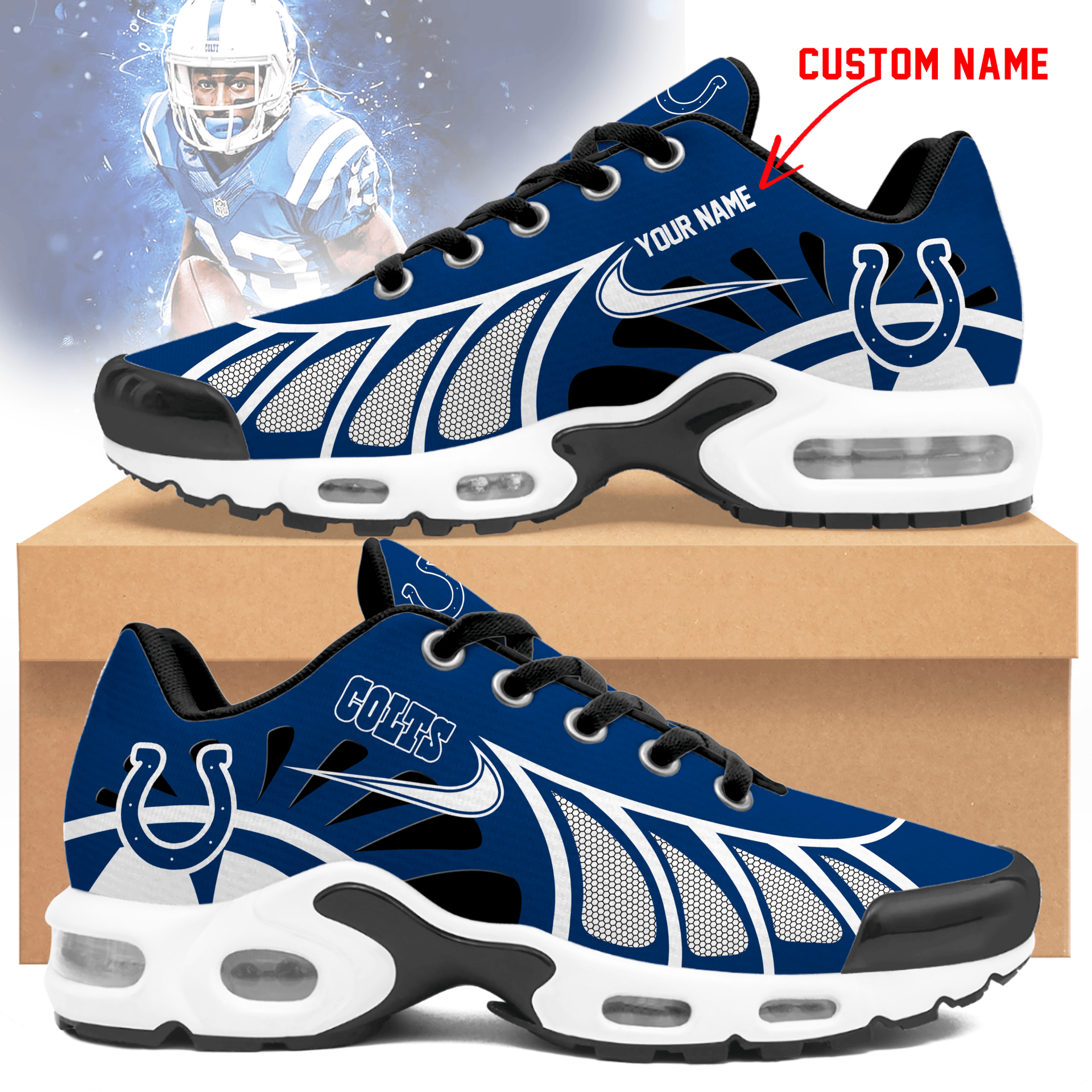 indianapolis colts unisex air max plus sneakers 9307 imdt0
