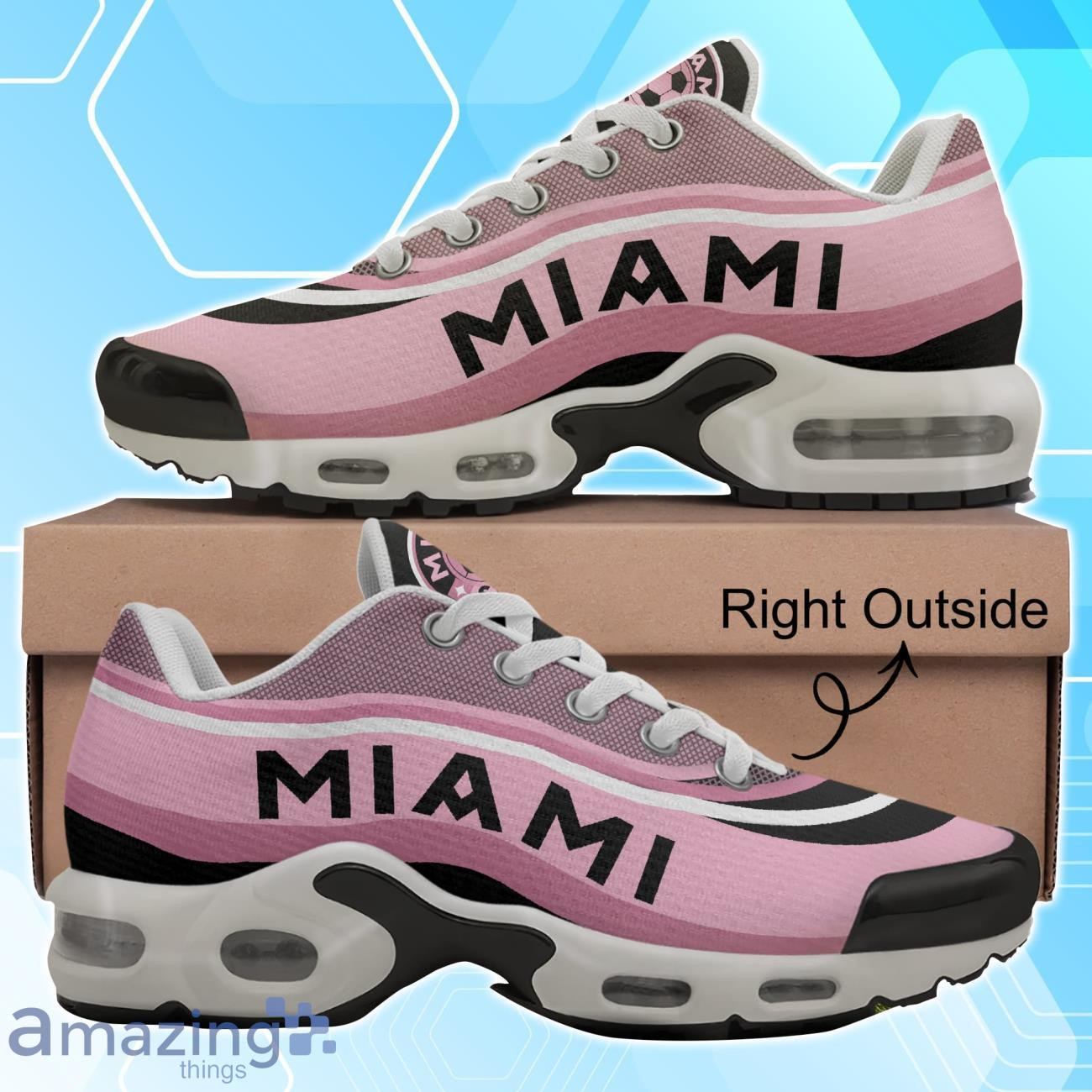 inter miami cf soccer pink and black waves tn air max shoes air cushion sneakers 8703 jktgr