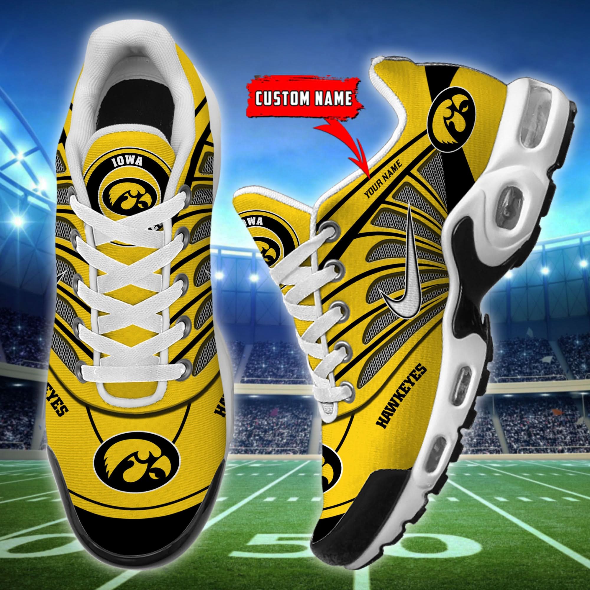 Iowa Hawkeyes  Air Max Plus Shoes - Limited