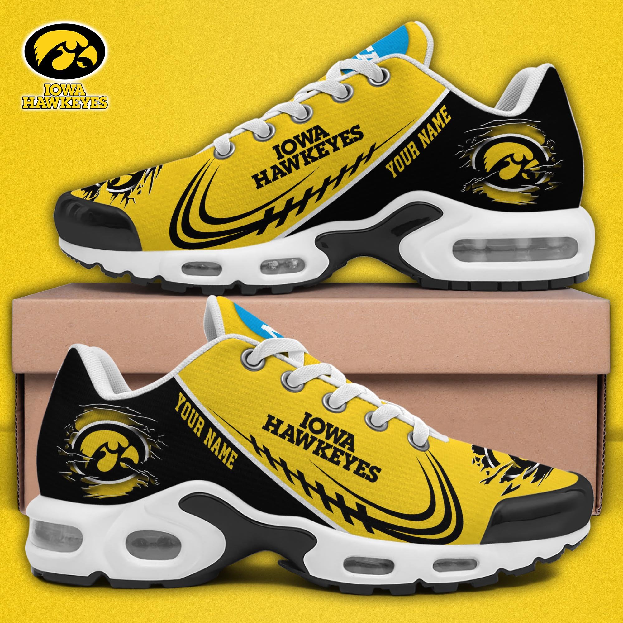 Iowa Hawkeyes TN Shoes 2026 Version Custom Name 
