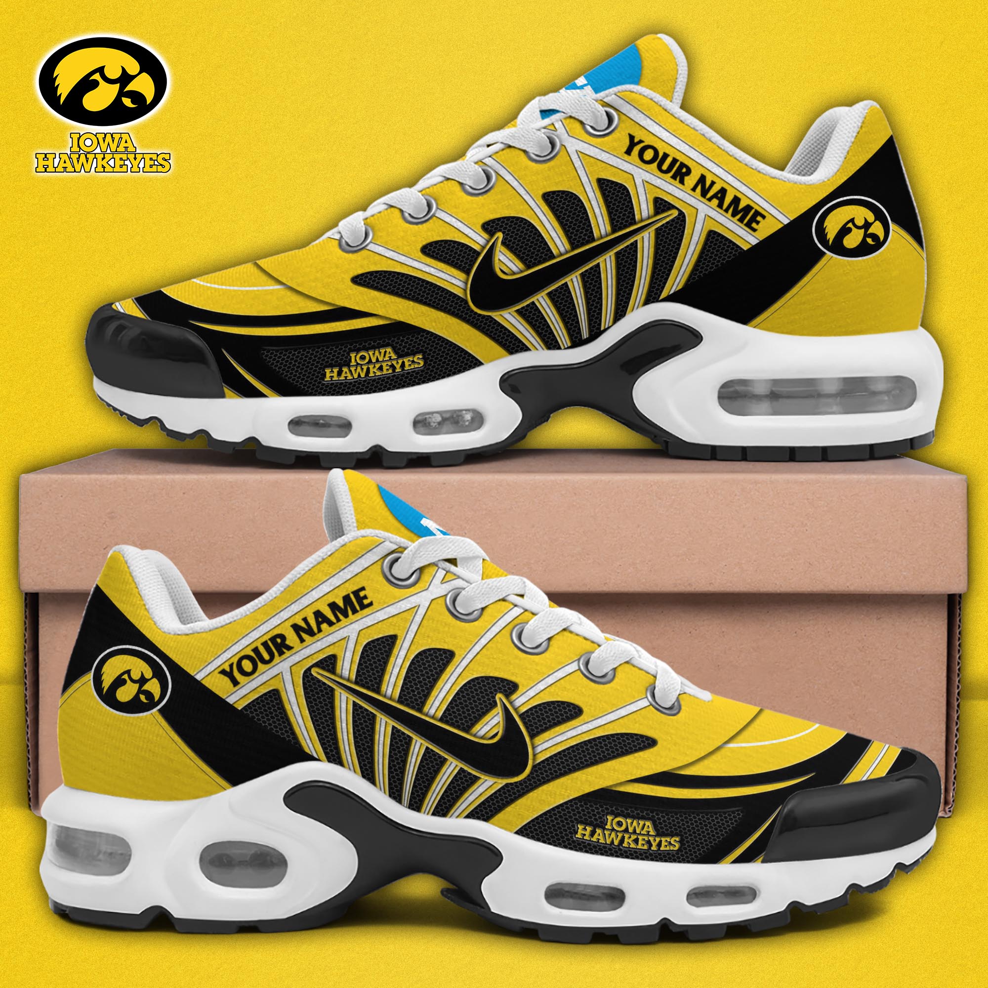 Iowa Hawkeyes TN Shoes 2026 Version Custom Name 