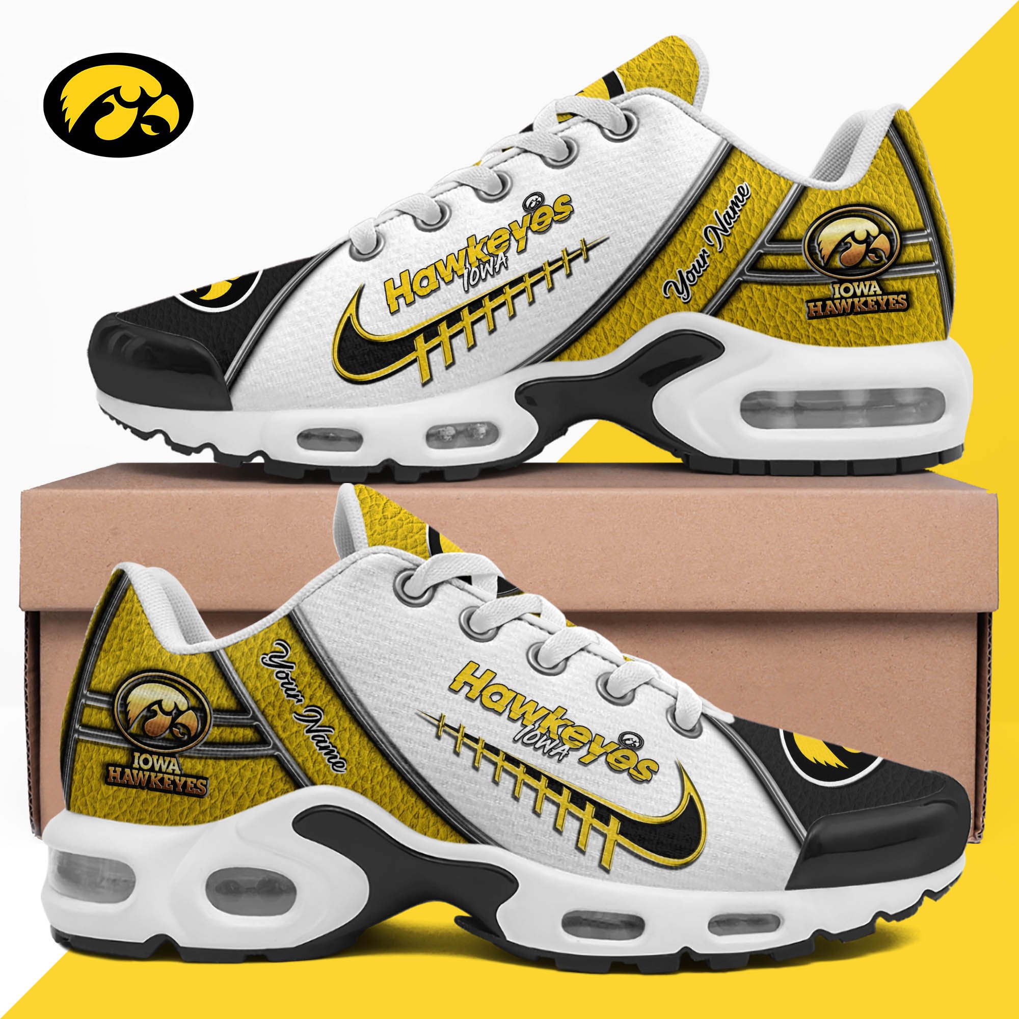 iowa hawkeyes tn shoes 2026 version custom your name football team shoes 516 9087 9wjni