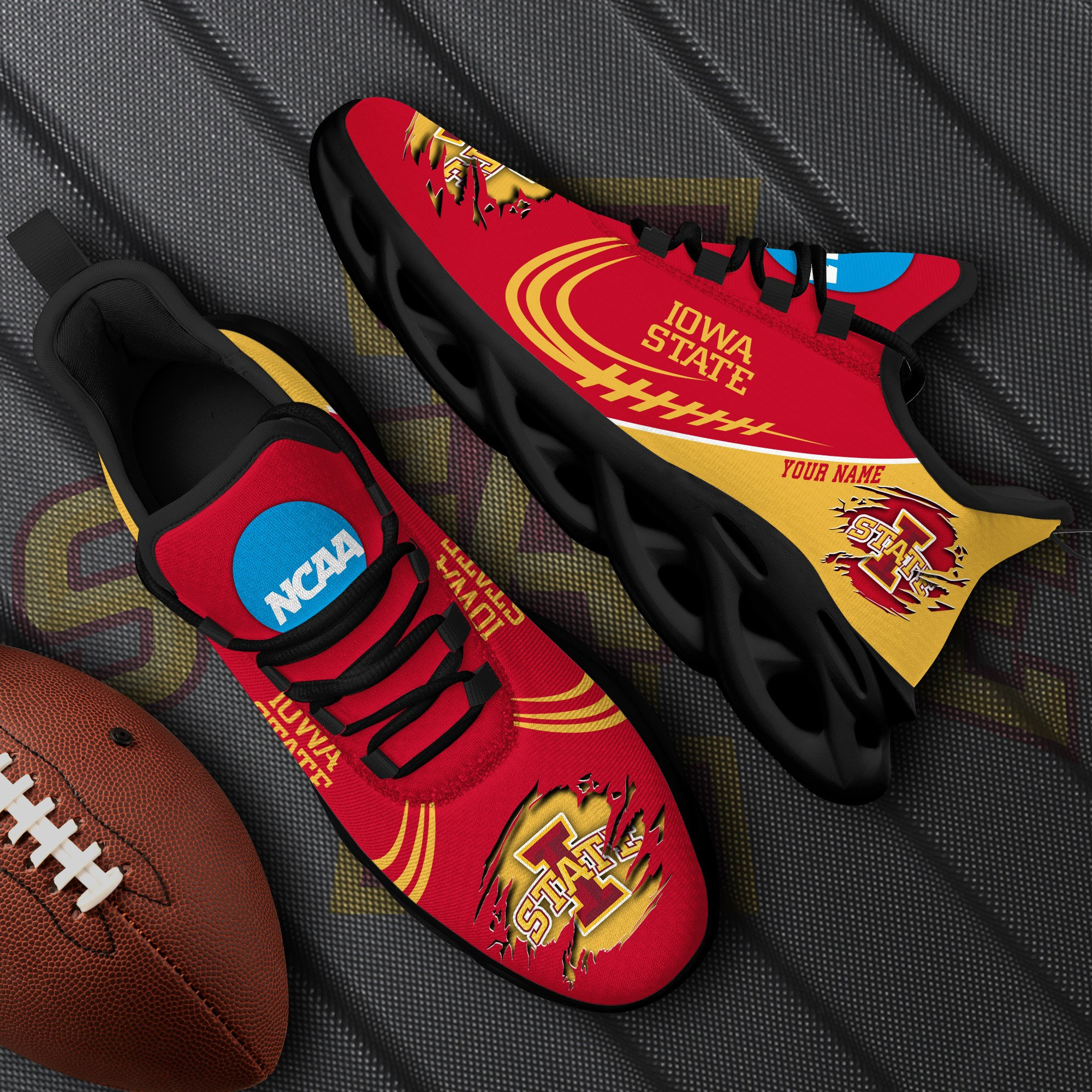 iowa state cyclones black max soul shoes 2026 versions custom name 016 5562 writd