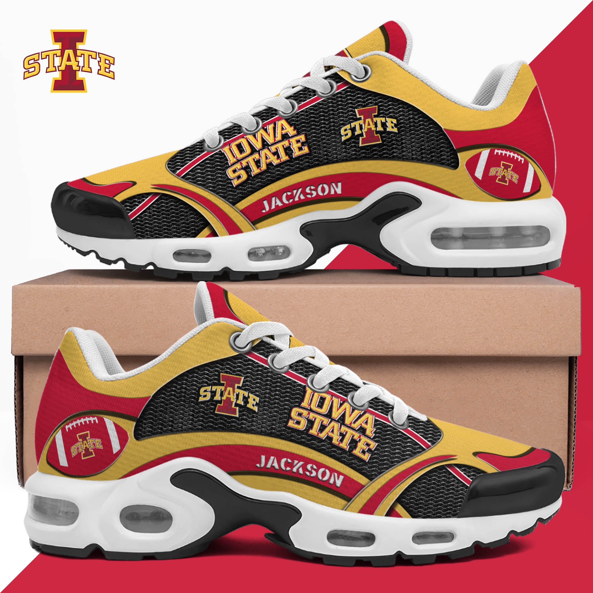 iowa state cyclones team tn shoes 2026 version custom name 889 8411 h42nh