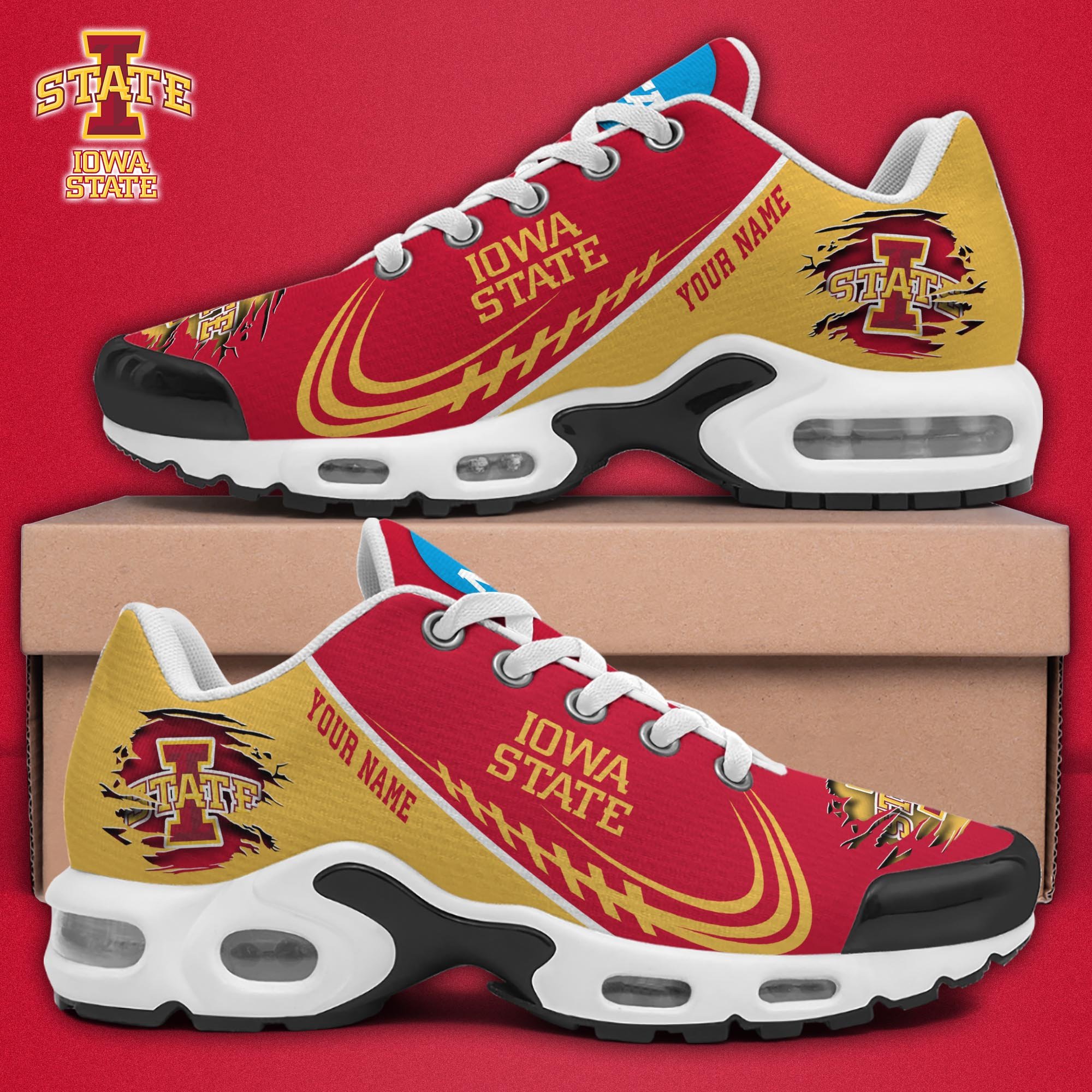iowa state cyclones tn shoes 2026 version custom name 2111 5omw5