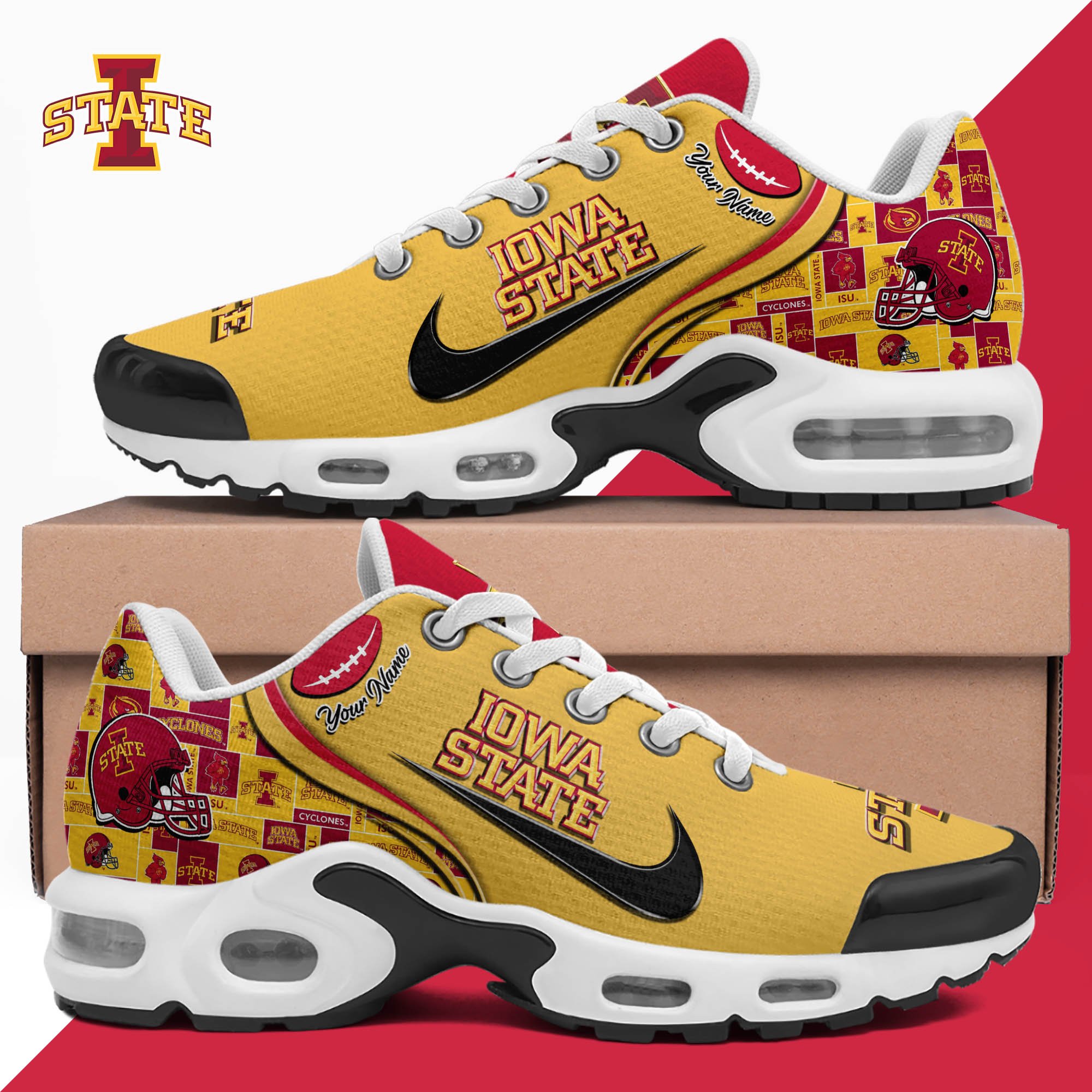 iowa state cyclones tn shoes 2026 version custom your name 499 9654 vw6lo