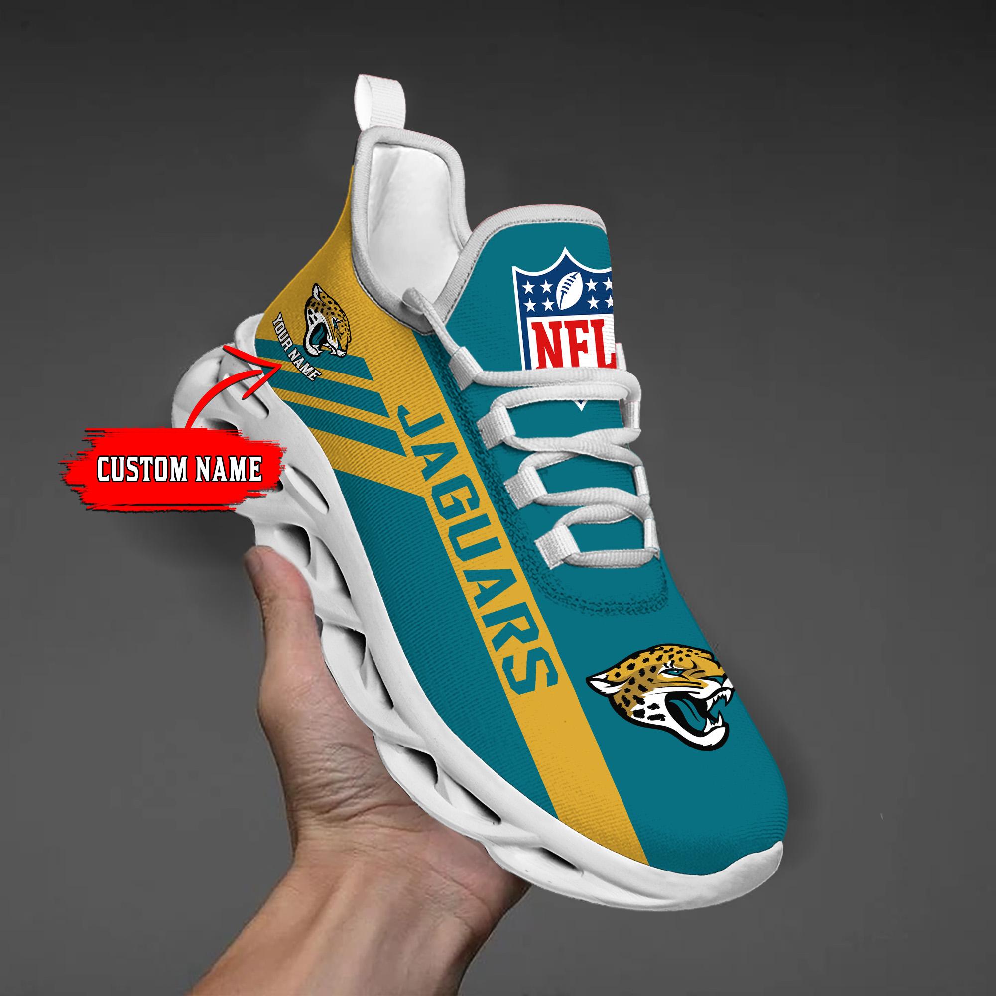 jacksonville jaguars black max soul shoes 2026 versions custom name 635 9785 natcq