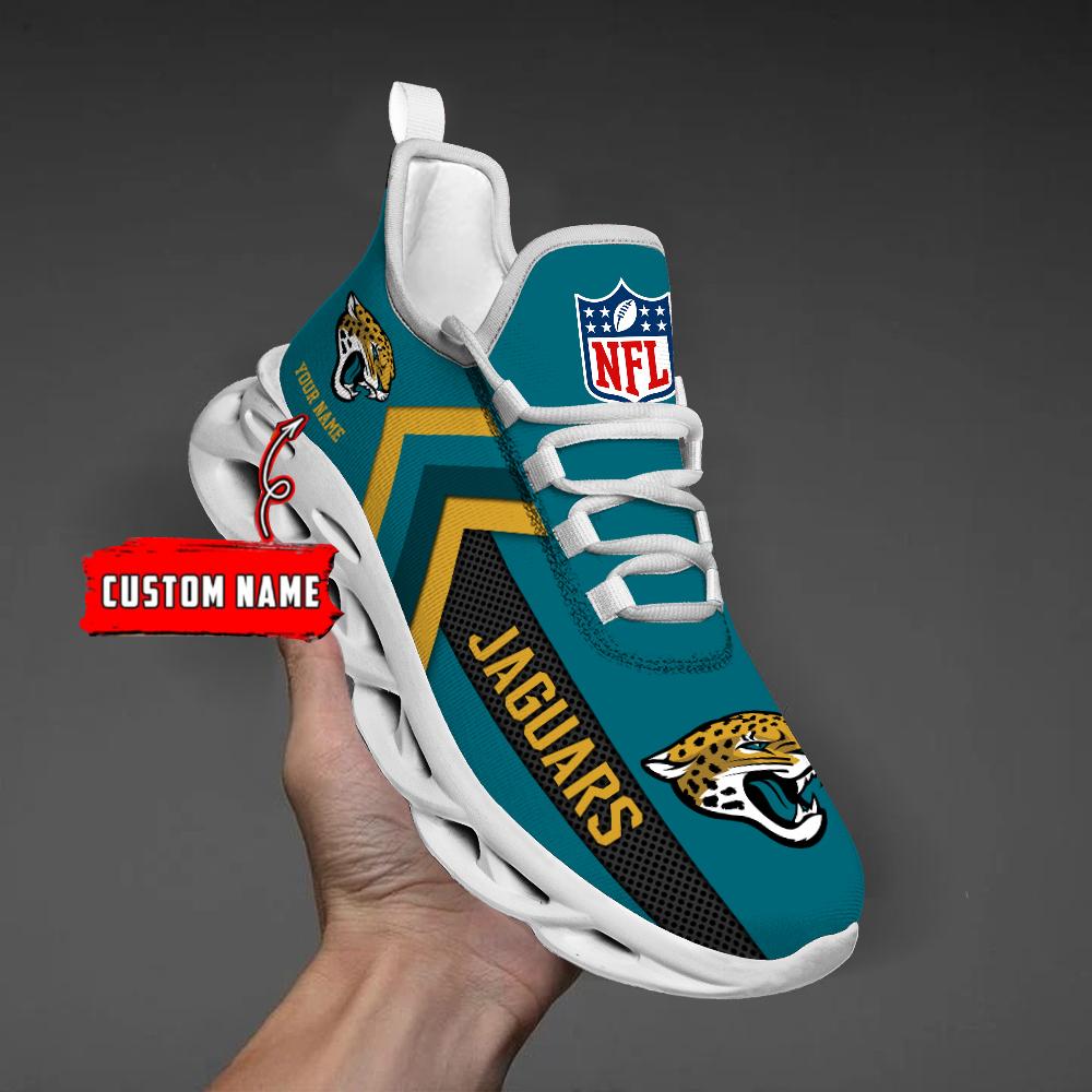 Jacksonville Jaguars Black Max Soul Shoes 2026 Versions Custom Name 638