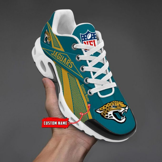 jacksonville jaguars custom name shoes air cushion sneakers 5869 ksem1