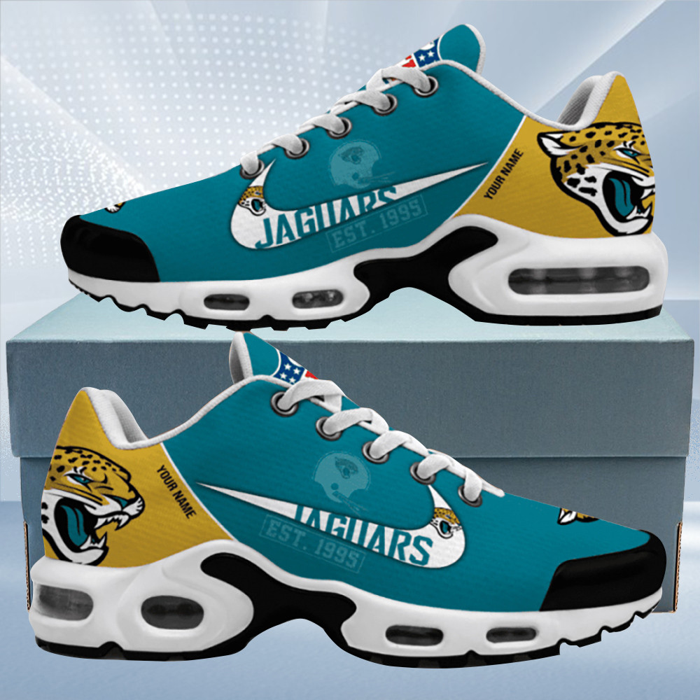 jacksonville jaguars est. custom name air max shoes air cushion sneakers 4496 sulpj