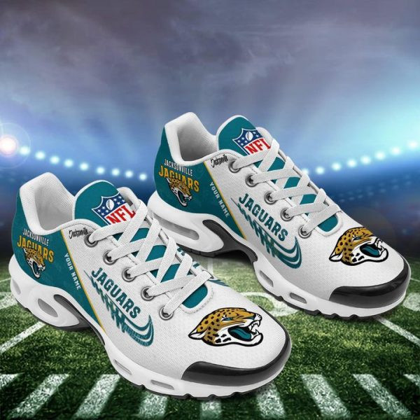 jacksonville jaguars personalized name team mix colors wing logo tn air max shoes air cushion sneakers 2421 gqpvn