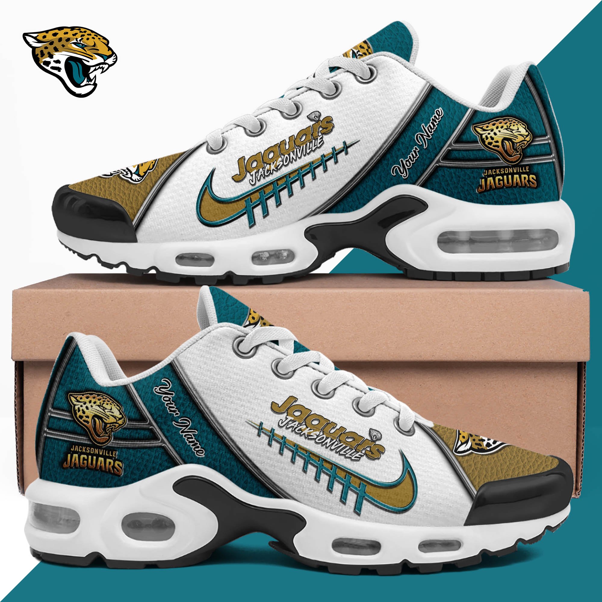 Jacksonville Jaguars TN Shoes 2026 Version Custom Your Name, Football Team Shoes 516