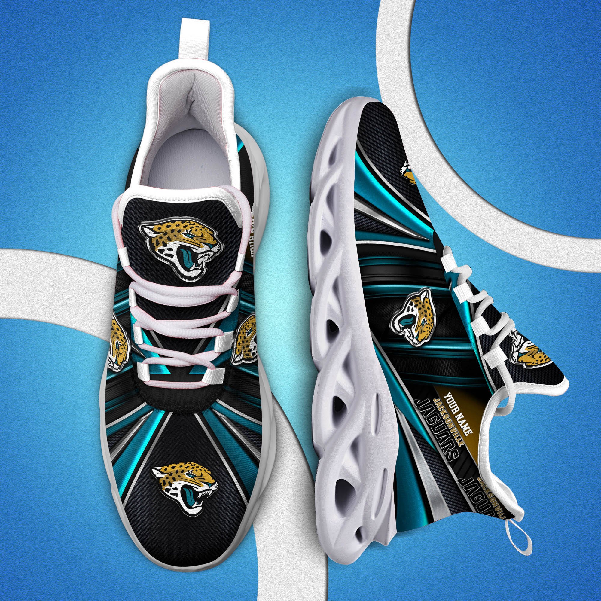 jacksonville jaguars white c sneakers 2026 version personalized your name sport team sneakers sport gifts ph892 7281 qcnii