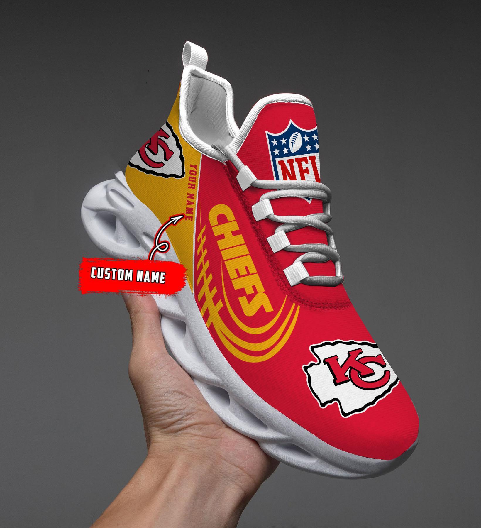 kansas city chiefs black max soul shoes 2026 versions custom name 630 7338 nlky9