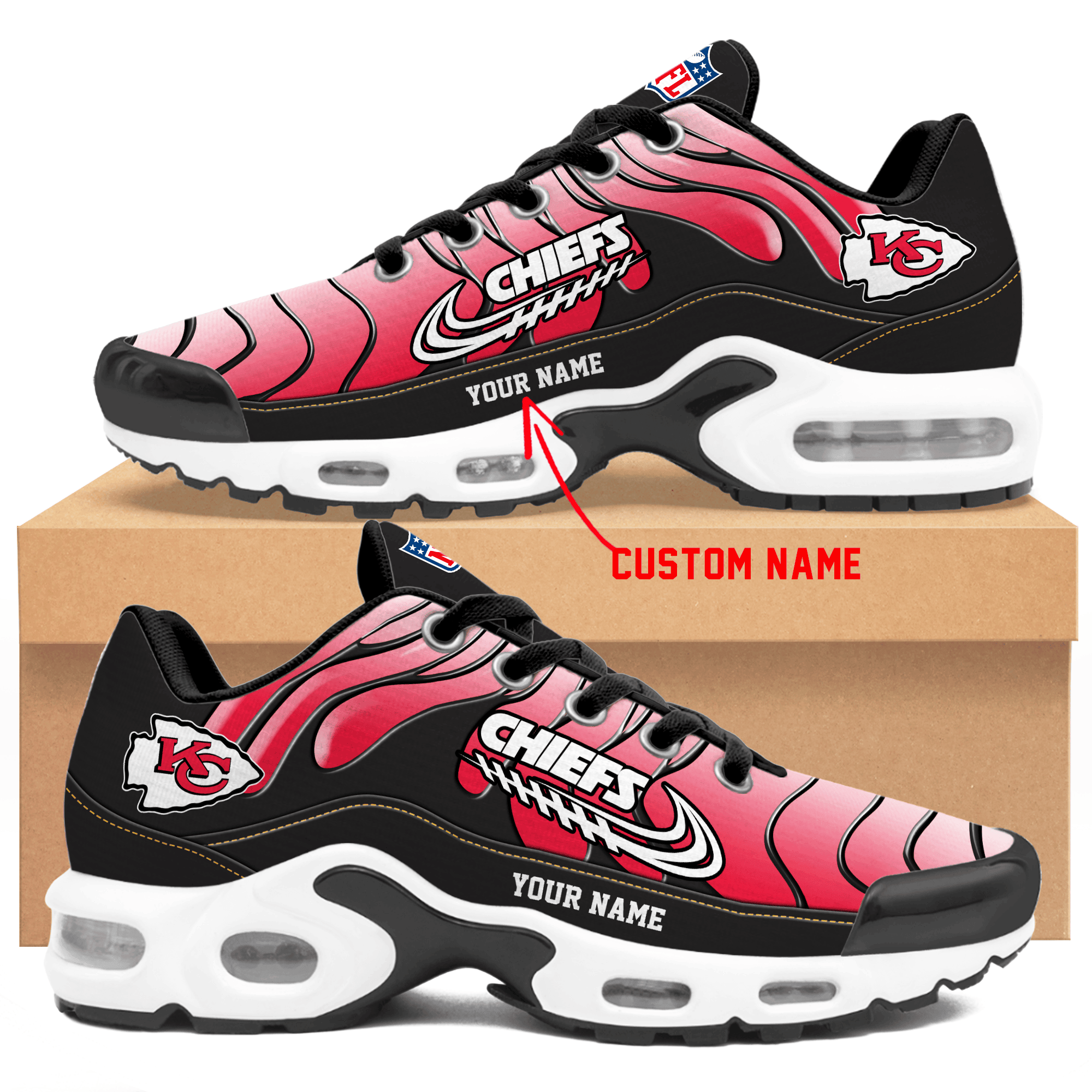 kansas city chiefs personalized air max shoes td 3075 ifg8k