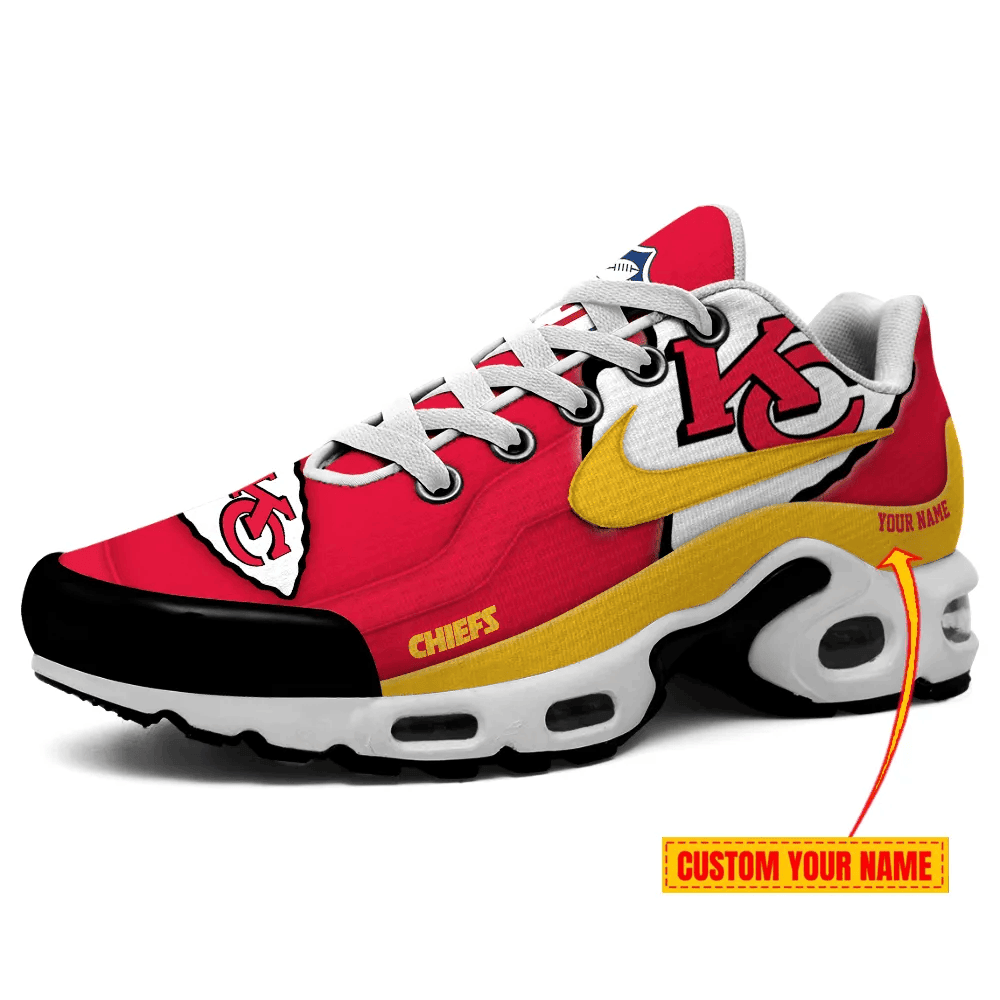 kansas city chiefs personalized name team mix colors v1 tn air max shoes air cushion sneakers 5572 uej7s