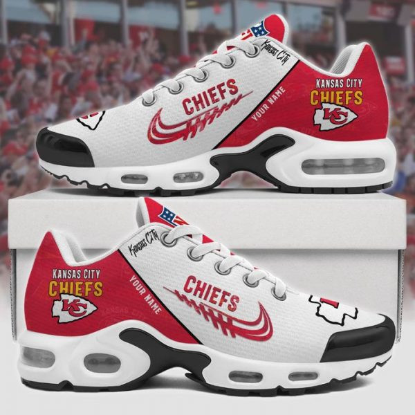 Kansas City Chiefs Personalized Name Team Mix Colors Wing Logo TN Shoes Air Cushion Sneakers