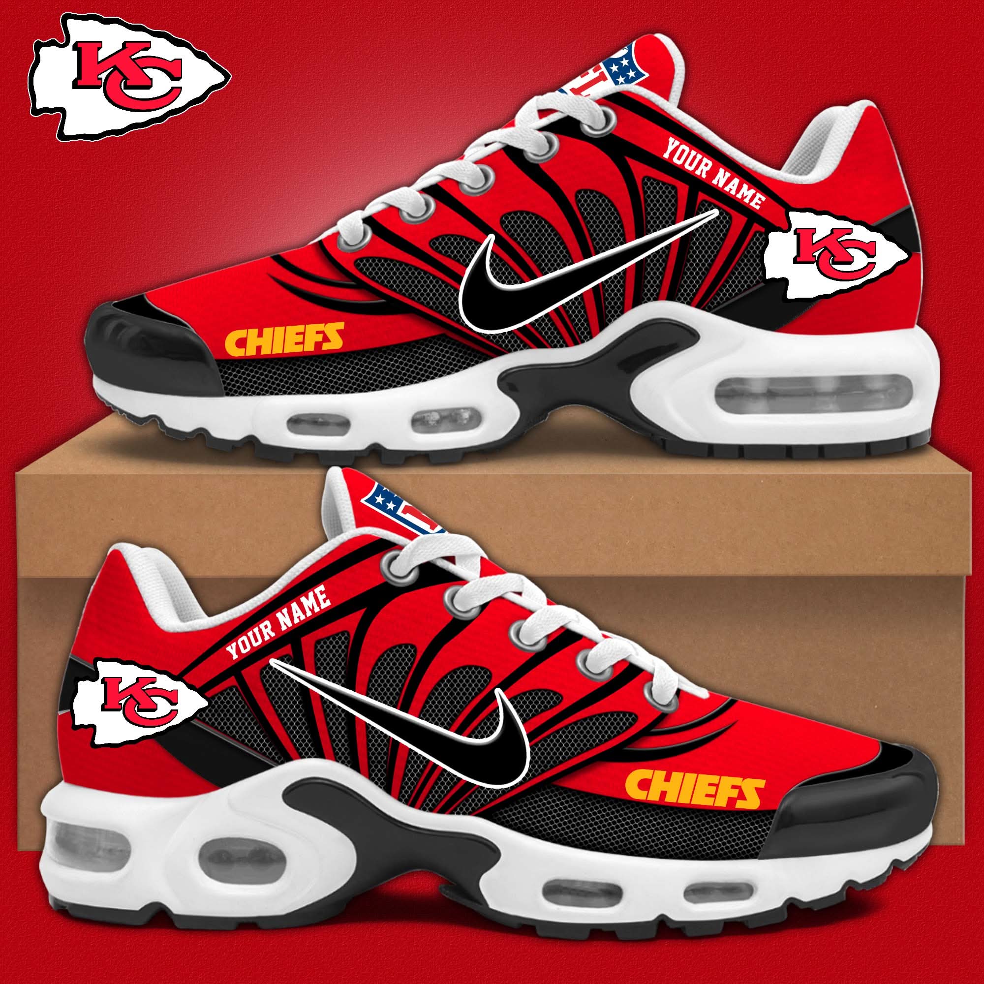 kansas city chiefs personalized shoes 9381 im9wp