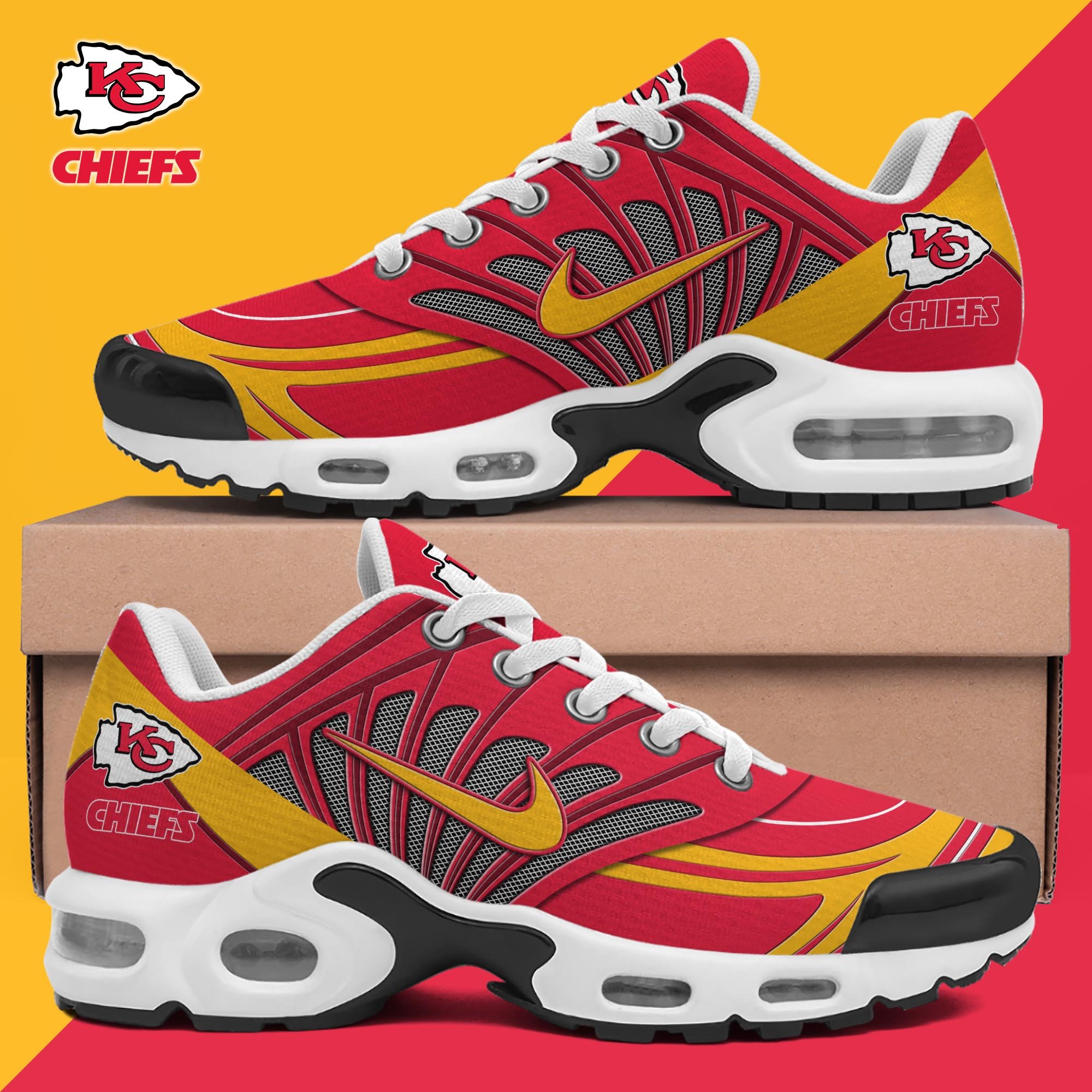 Kansas City Chiefs TN Shoes 2026 Version Custom Name 919