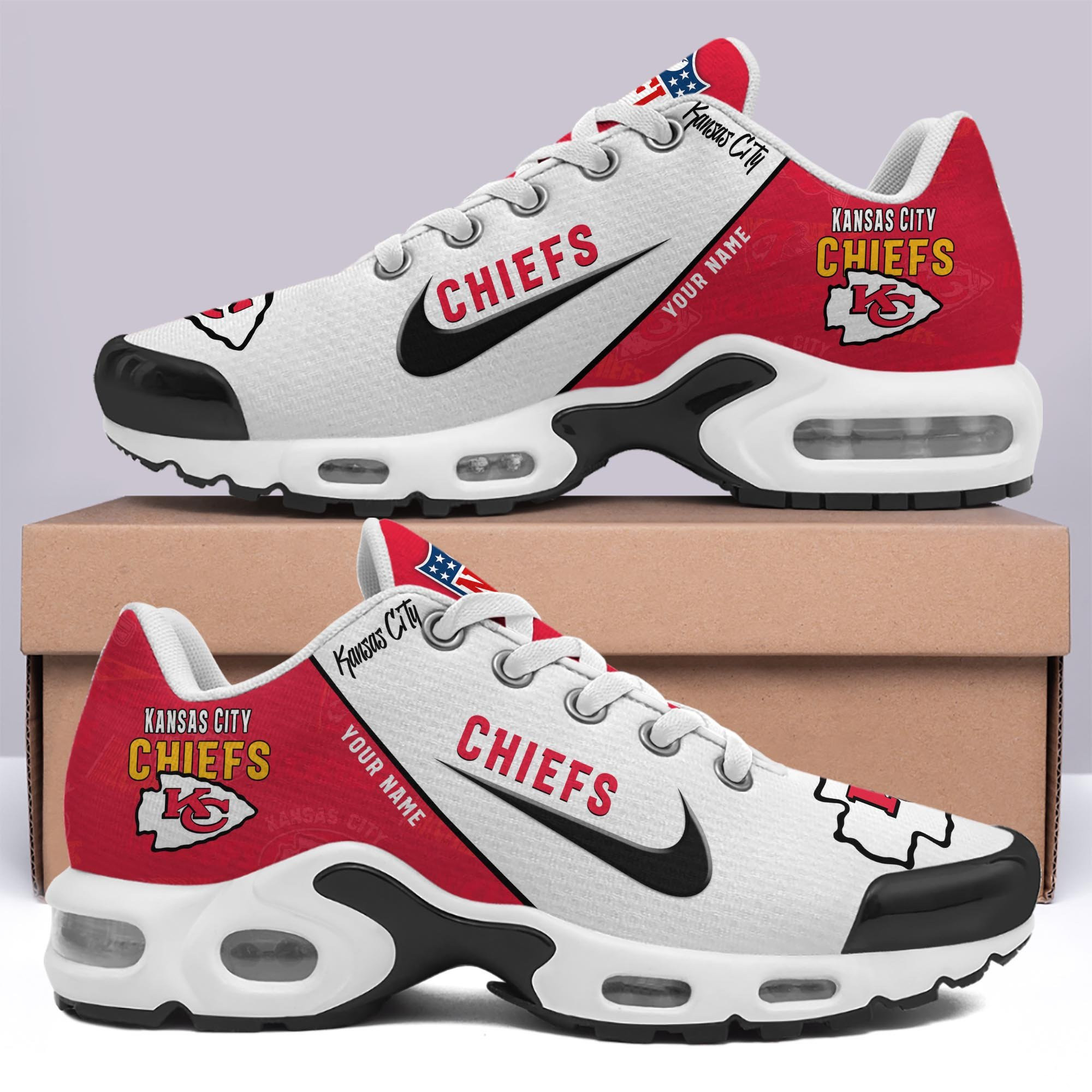 Kansas City Chiefs TN Shoes 2026 Versions Custom Your Name 670