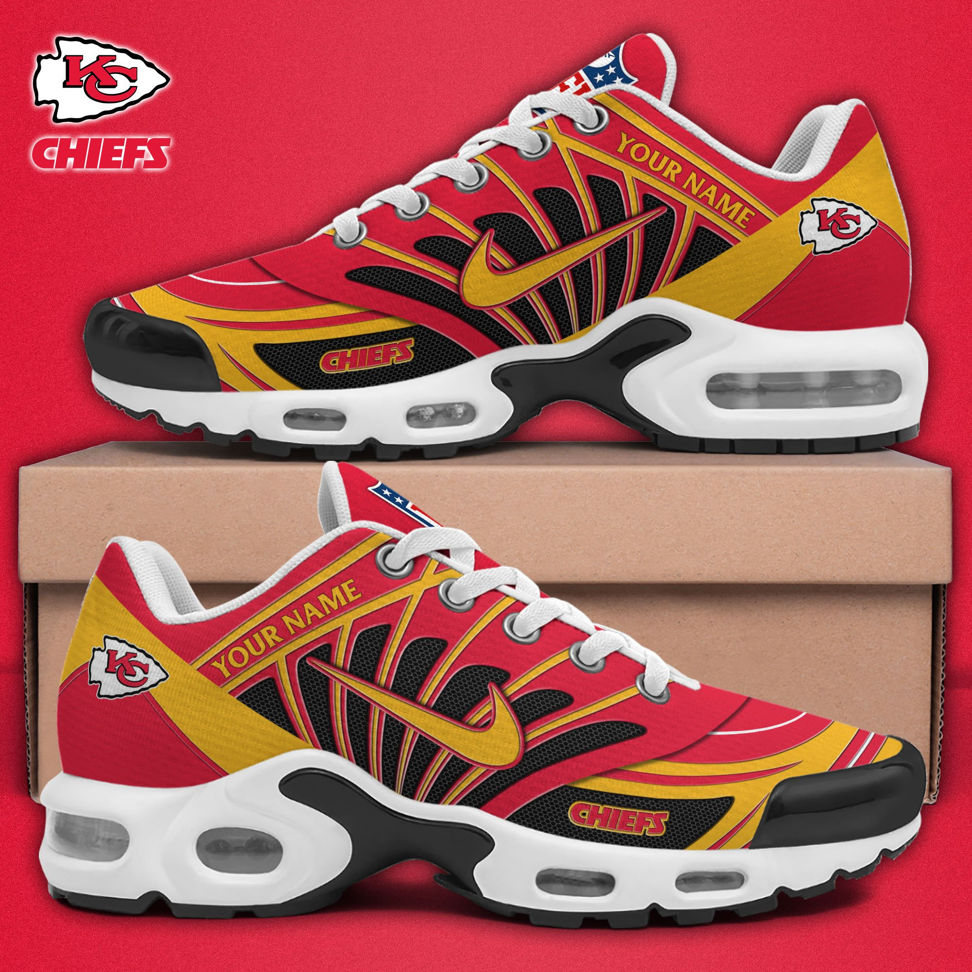 kansas city chiefs tn shoes 2026 versions custom your name 921 4622