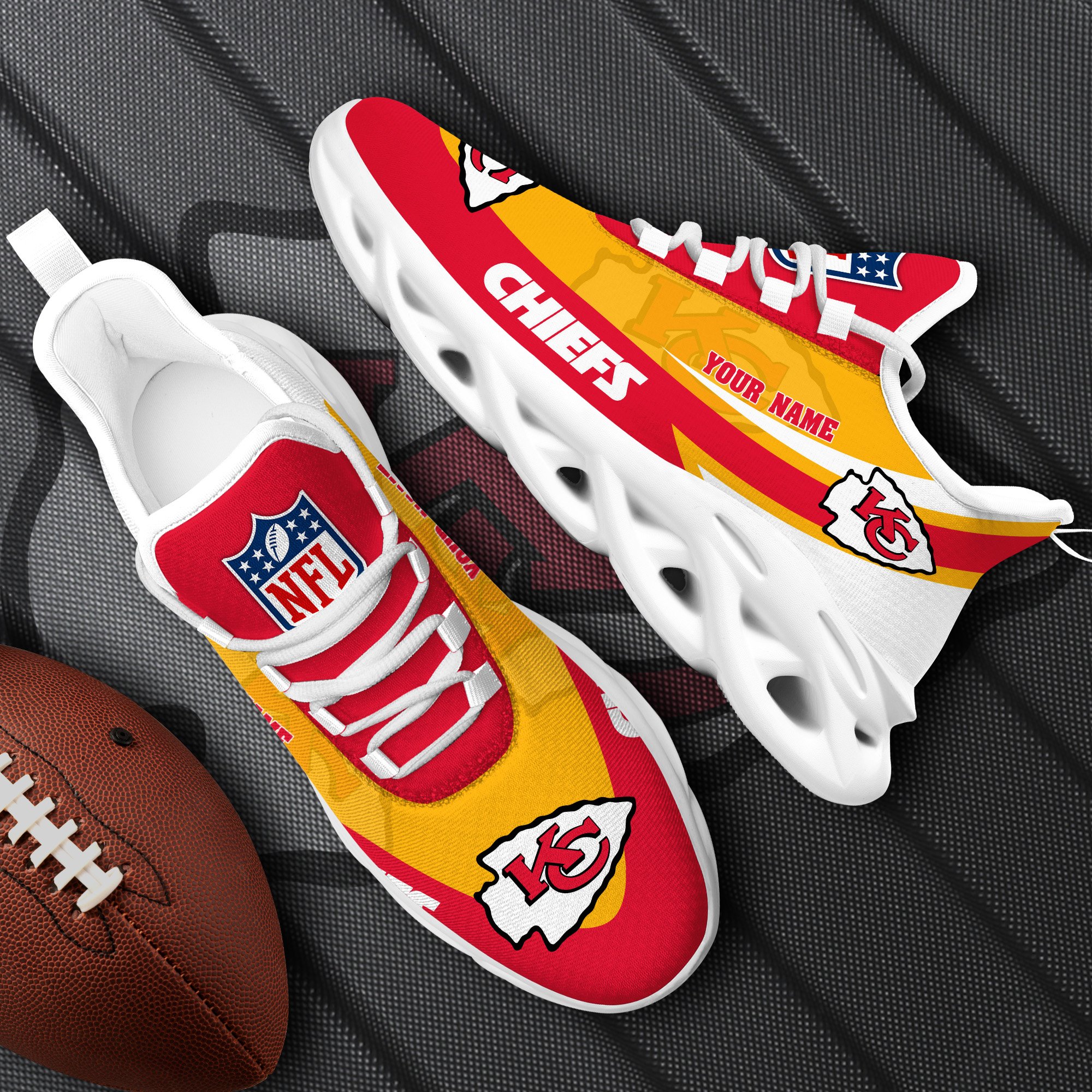kansas city chiefs white max soul shoes 2026 versions custom your name sports gift for fan sport gifts ph410 3311 o7f7m