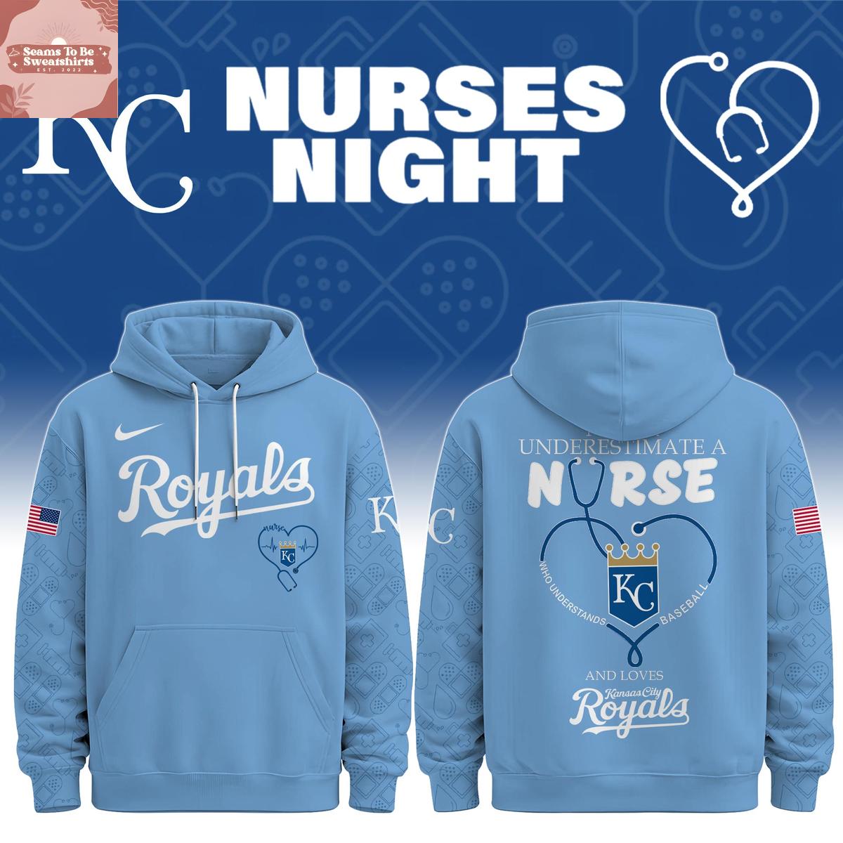 Kansas City Royals Honor The Nurse Loves 2026 MLB Hoodie Shirts 