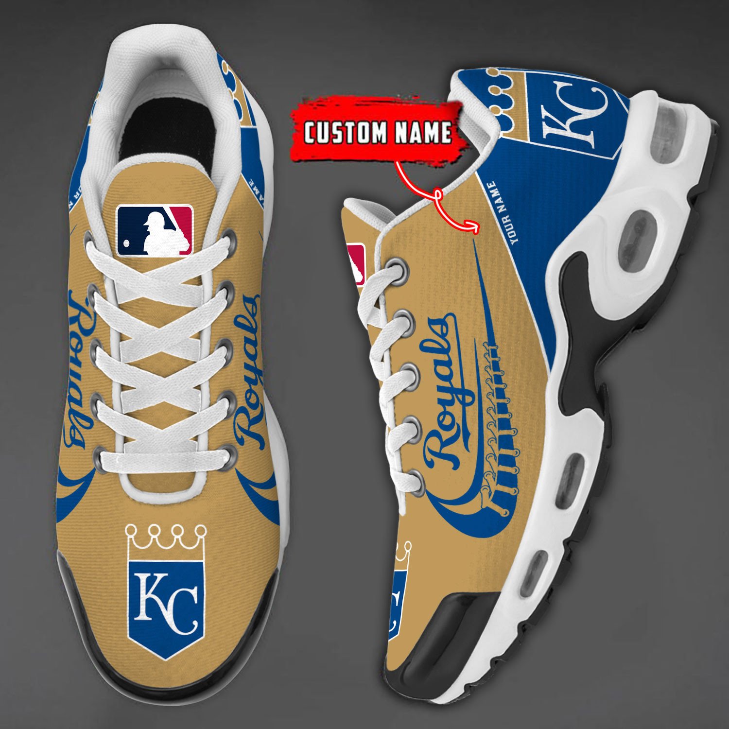 kansas city royals team logo baseball god wings air max shoes sneaker 2877 6lbjv