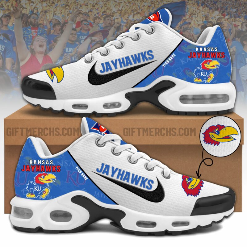 Kansas Jayhawks TN Shoes 2026 Version Custom Name, Shoes For Sport Fan, Sport Gifts PH270