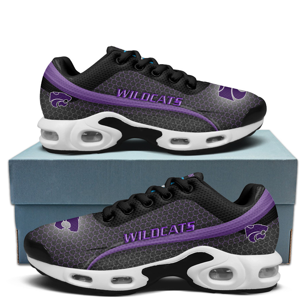 kansas state personalized name team colors wave line beehive pattern tn air max shoes air cushion sneakers 9689 9hyco