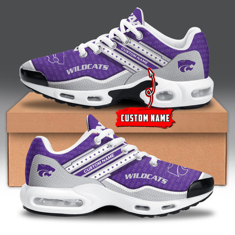 kansas state wildcats personalized name team logo mix colors star line tn shoes air cushion sneakers 8187