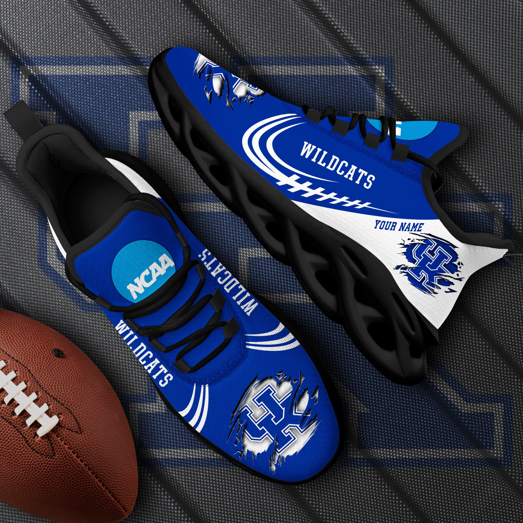 Kentucky Wildcats Black Max Soul Shoes 2026 Versions Custom Name 016