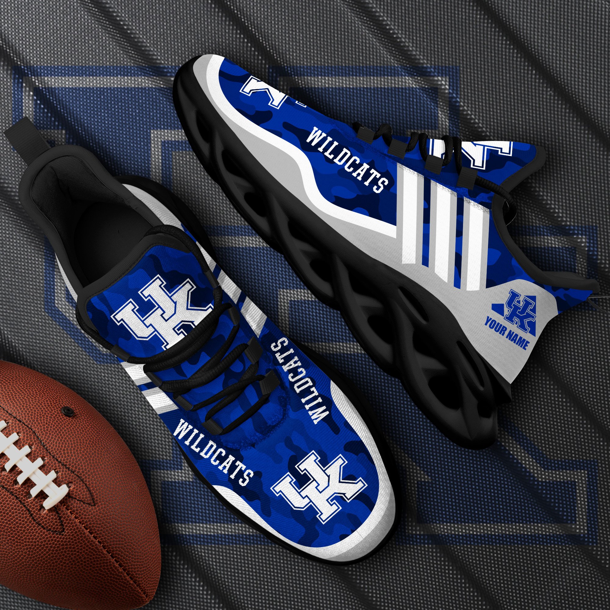 Kentucky Wildcats Black Max Soul Shoes 2026 Versions Custom Name 466