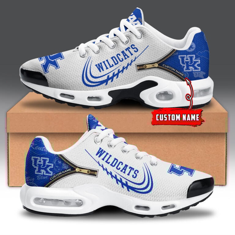 kentucky wildcats personalized name team logo mix colors zipped line tn air max shoes air cushion sneakers 6259 ynnpf