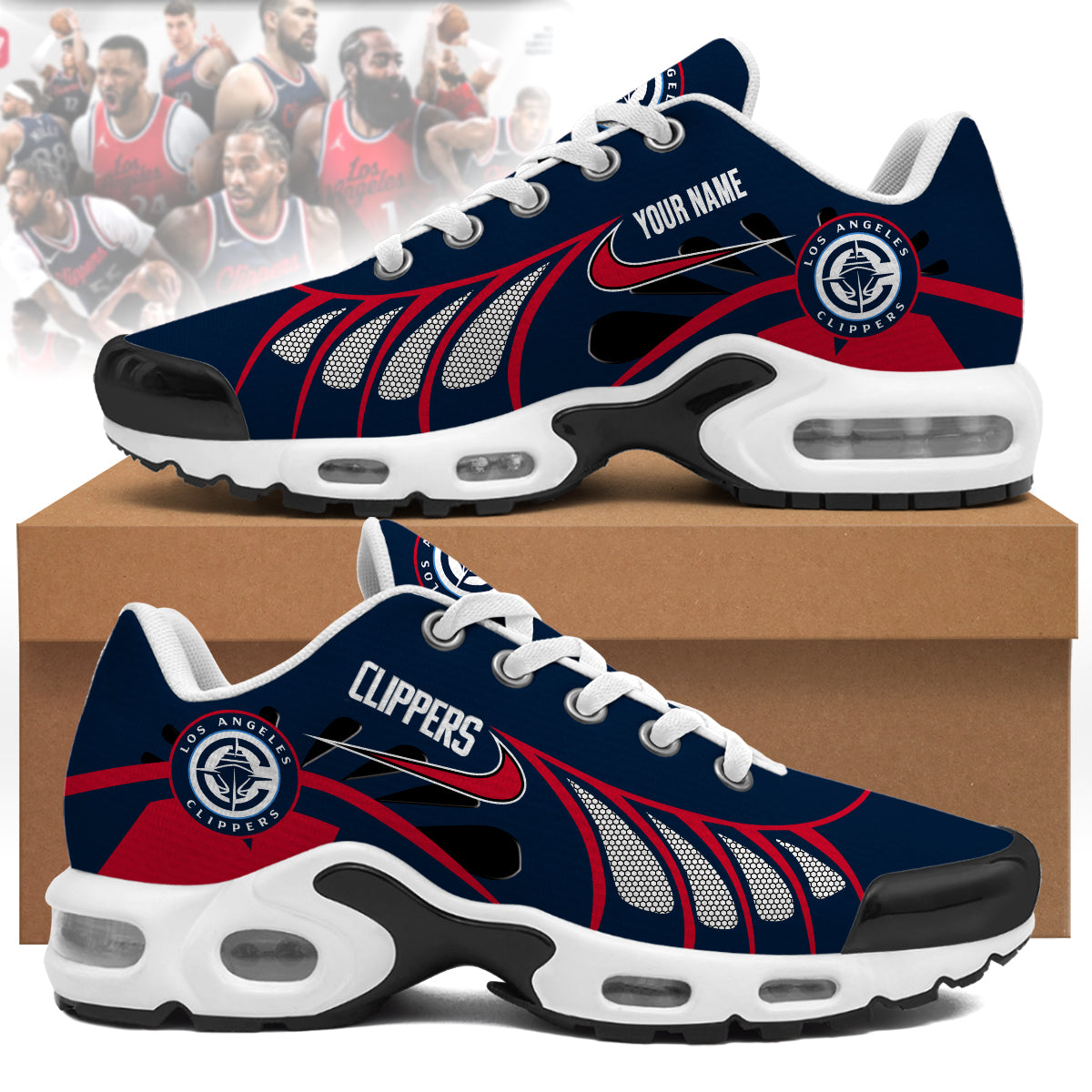 la clippers personalized air max shoes 2883 a0fsl