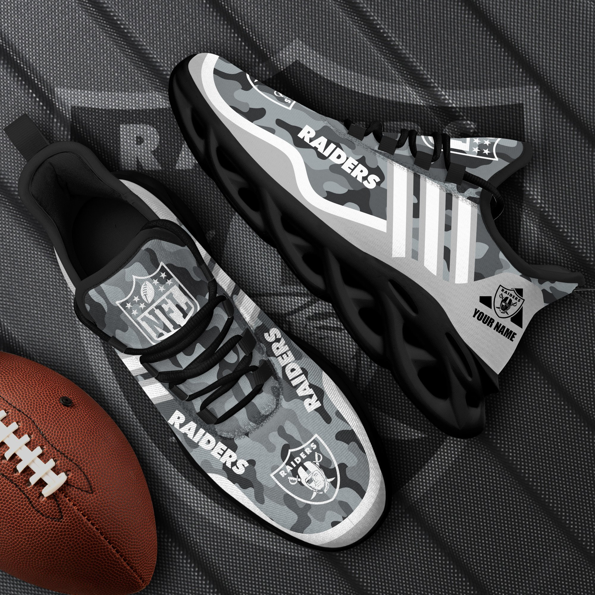 las vegas raiders black max soul shoes 2026 versions custom name 430 6205 gyfzm