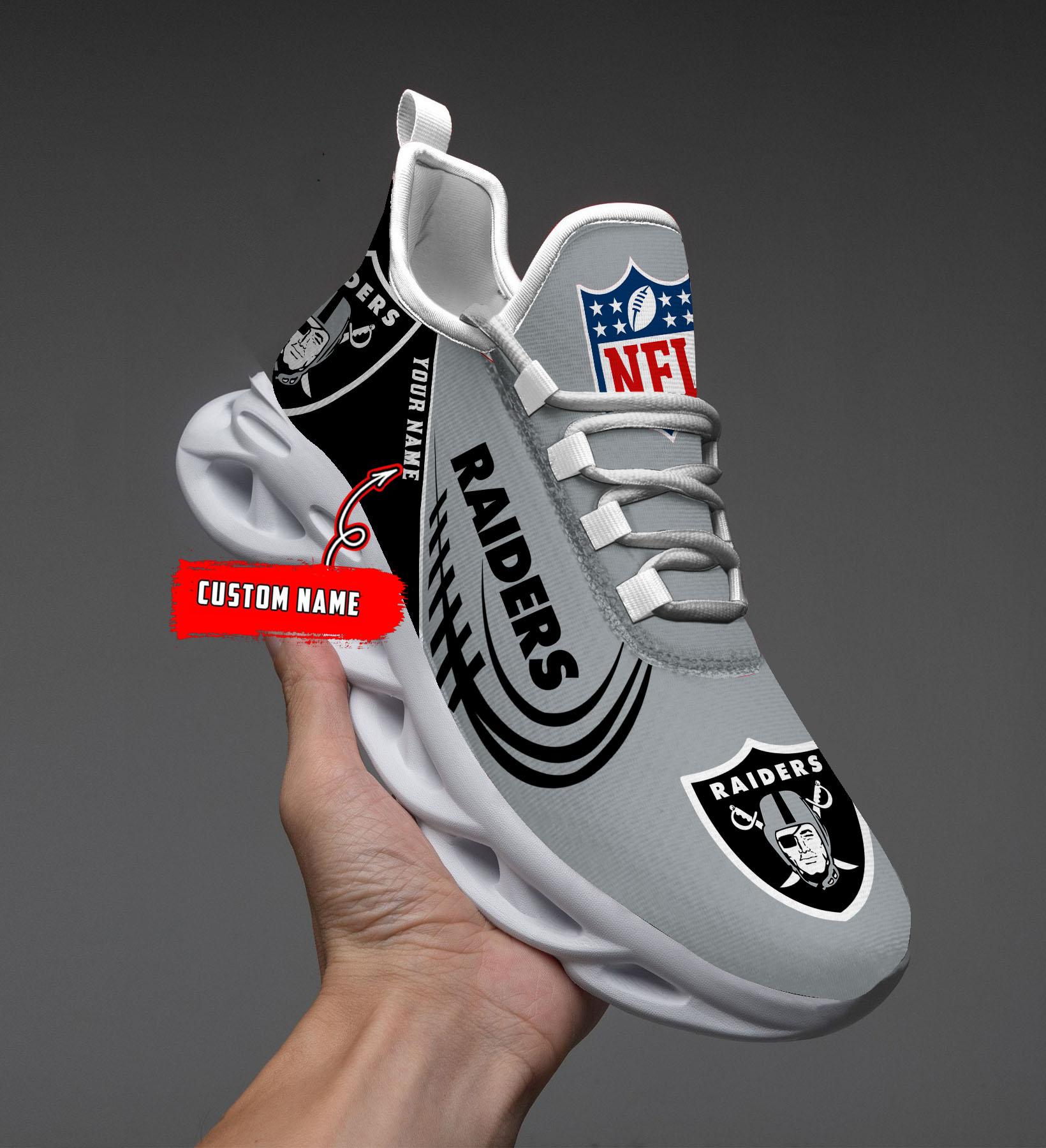 las vegas raiders black max soul shoes 2026 versions custom name 630 2602