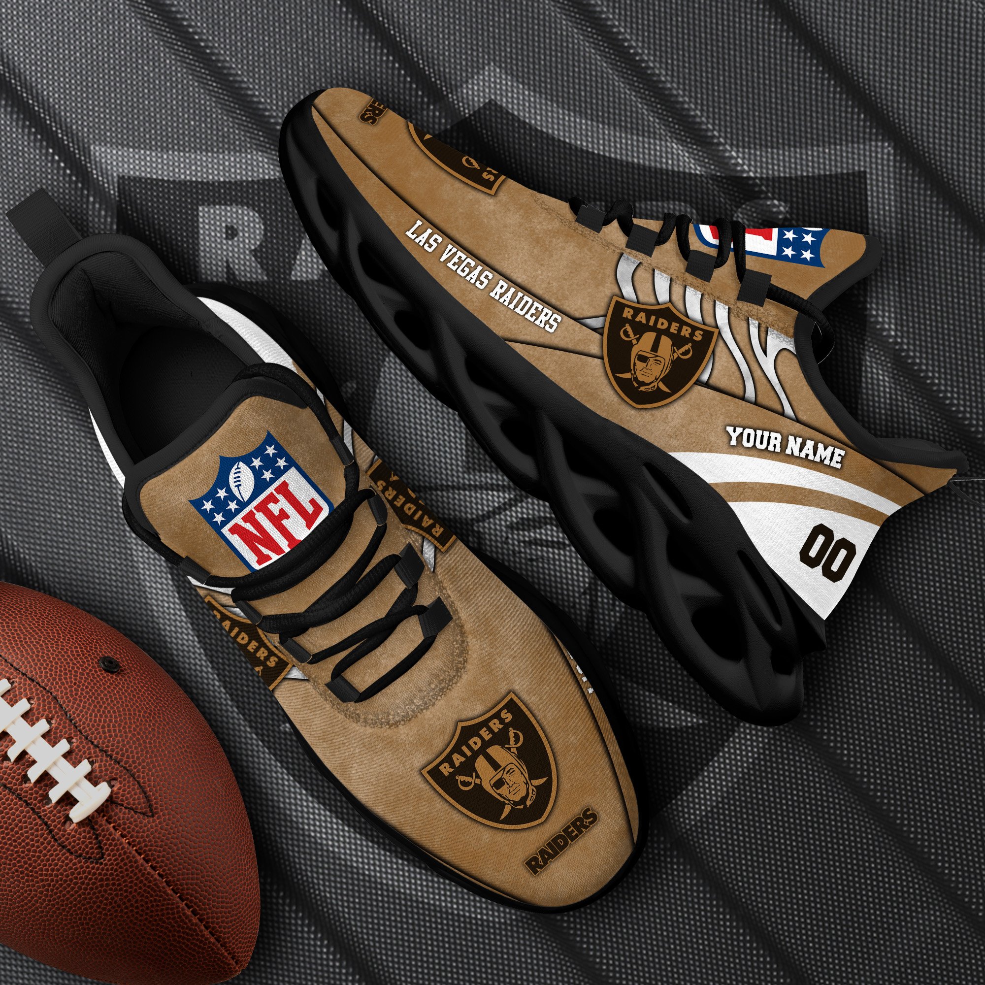 las vegas raiders black max soul shoes 2026 versions custom your name and number 264 7295 zqbk7