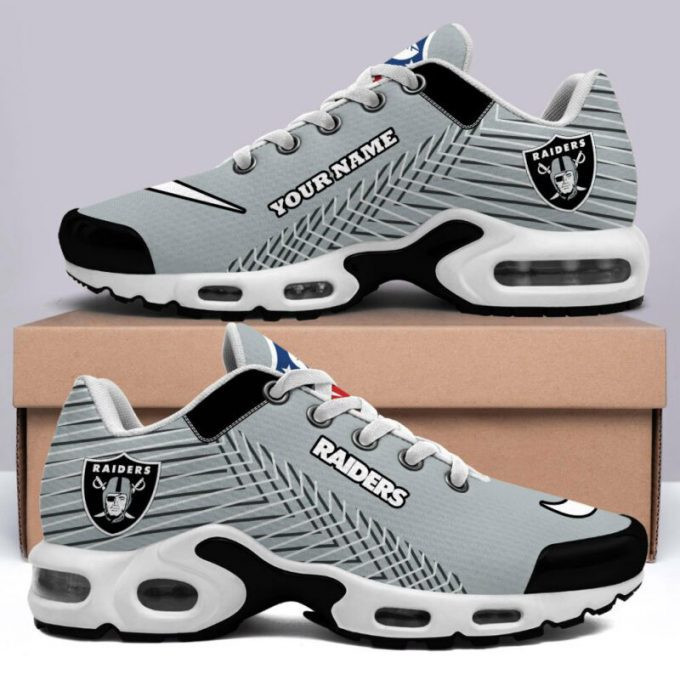 Las Vegas Raiders Custom Name Shoes Air Cushion Sneakers