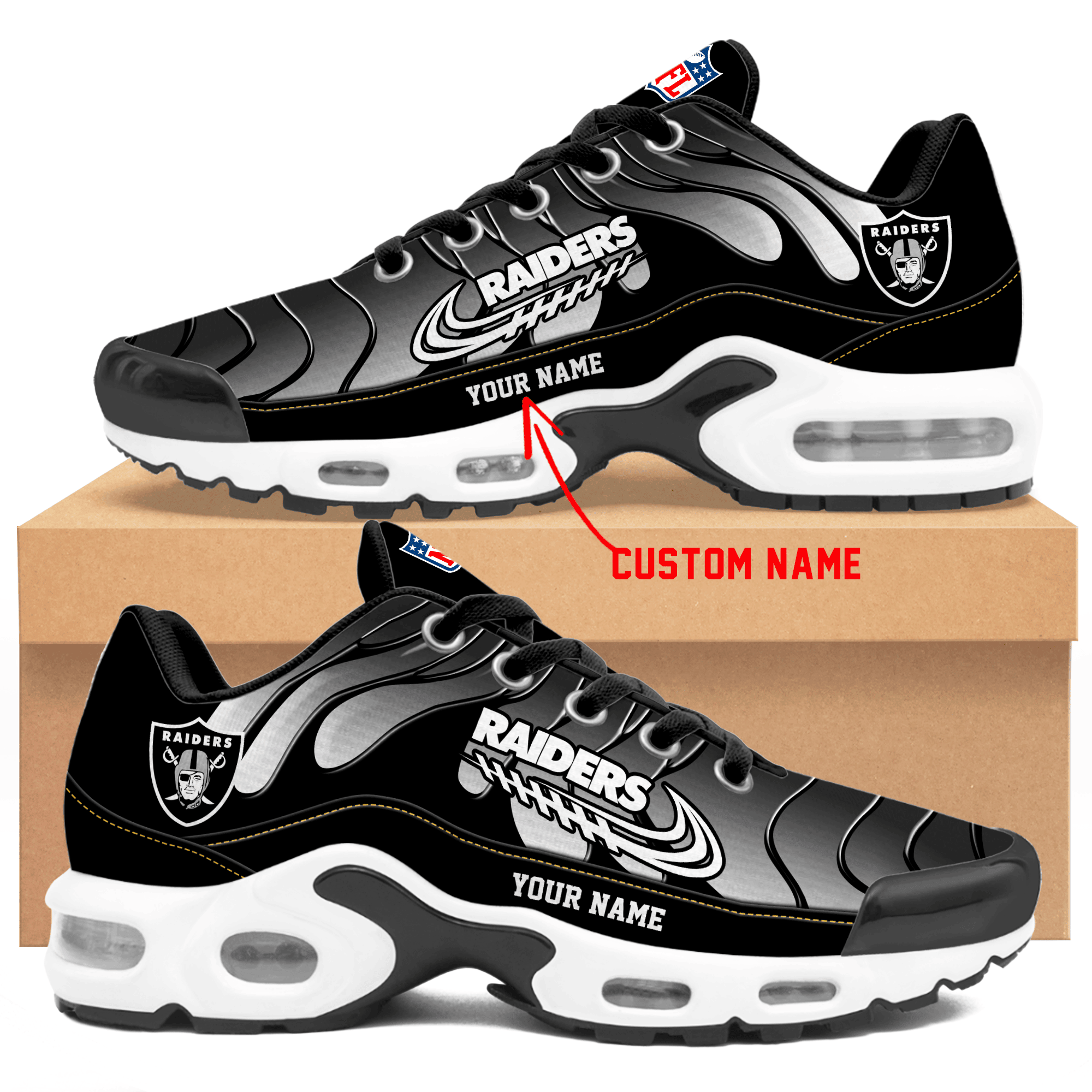 las vegas raiders personalized air max shoes td 7476 vwsie