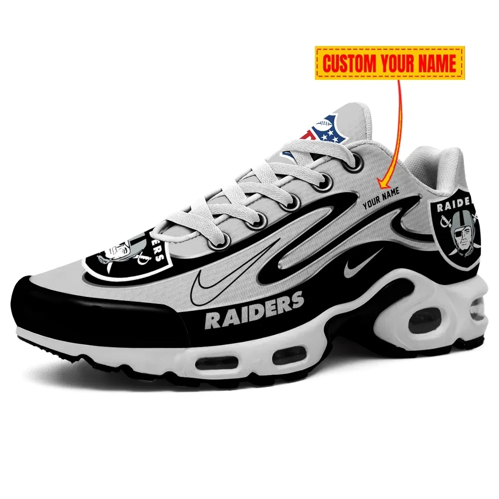 las vegas raiders personalized name team mix colors v2 tn air max shoes air cushion sneakers 6614 69oml