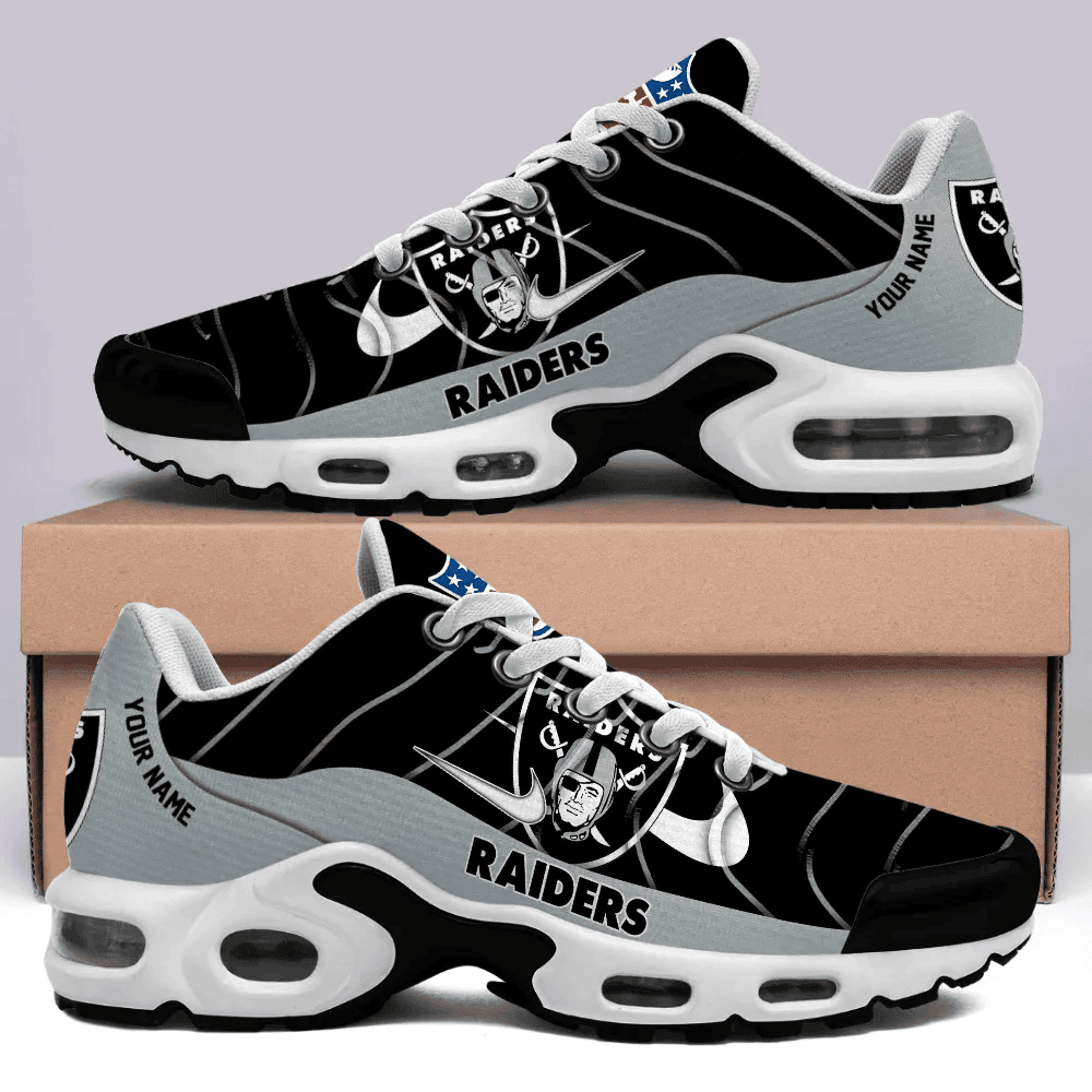 las vegas raiders personalized name team mix colors v4 tn shoes air cushion sneakers 4408