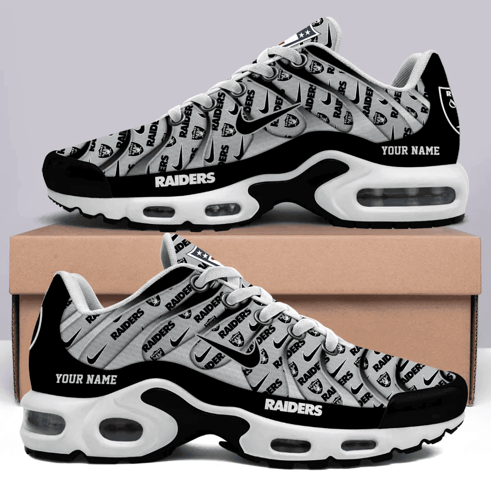 las vegas raiders personalized name team mix colors v5 tn shoes air cushion sneakers 4154 p6lh3