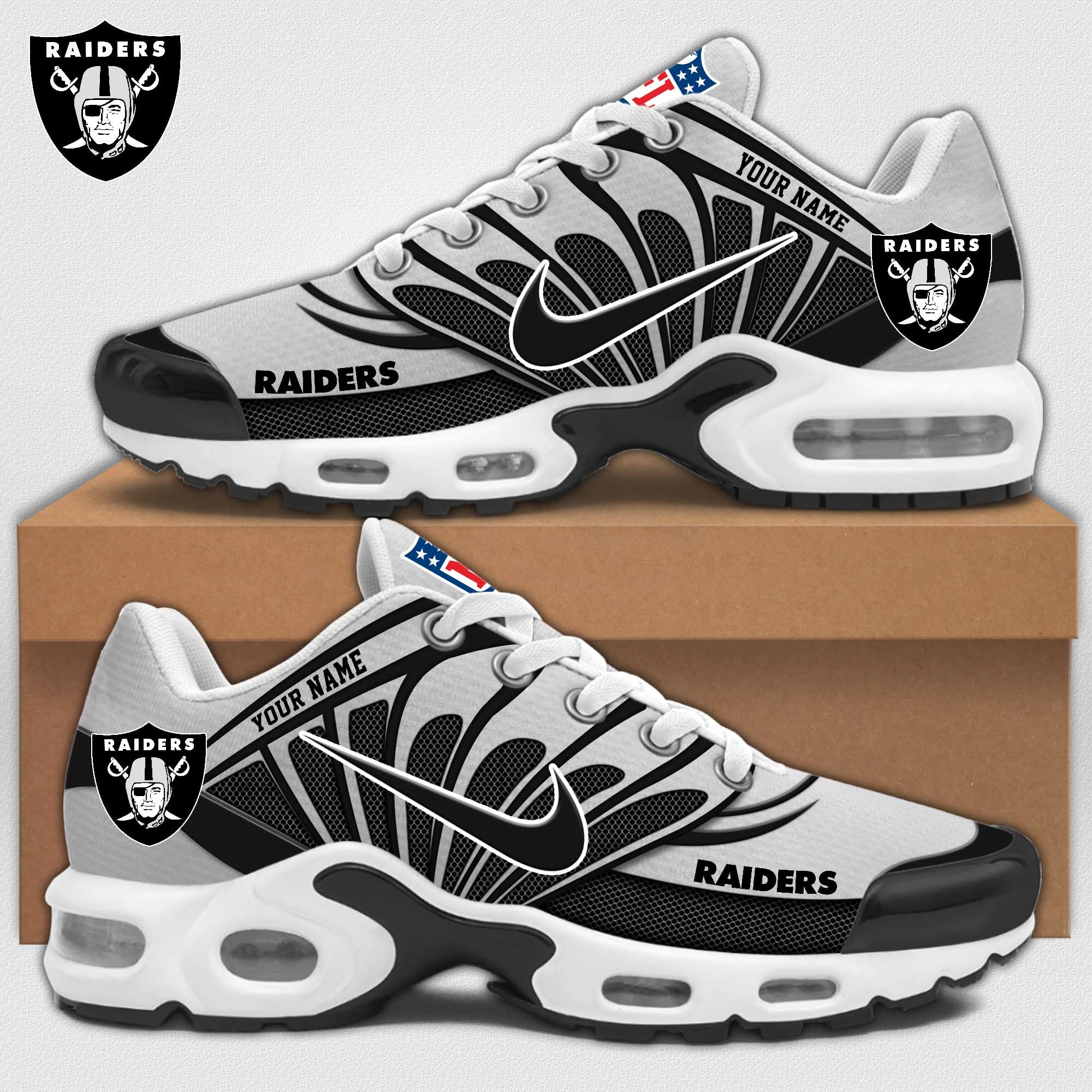 las vegas raiders personalized shoes 4328