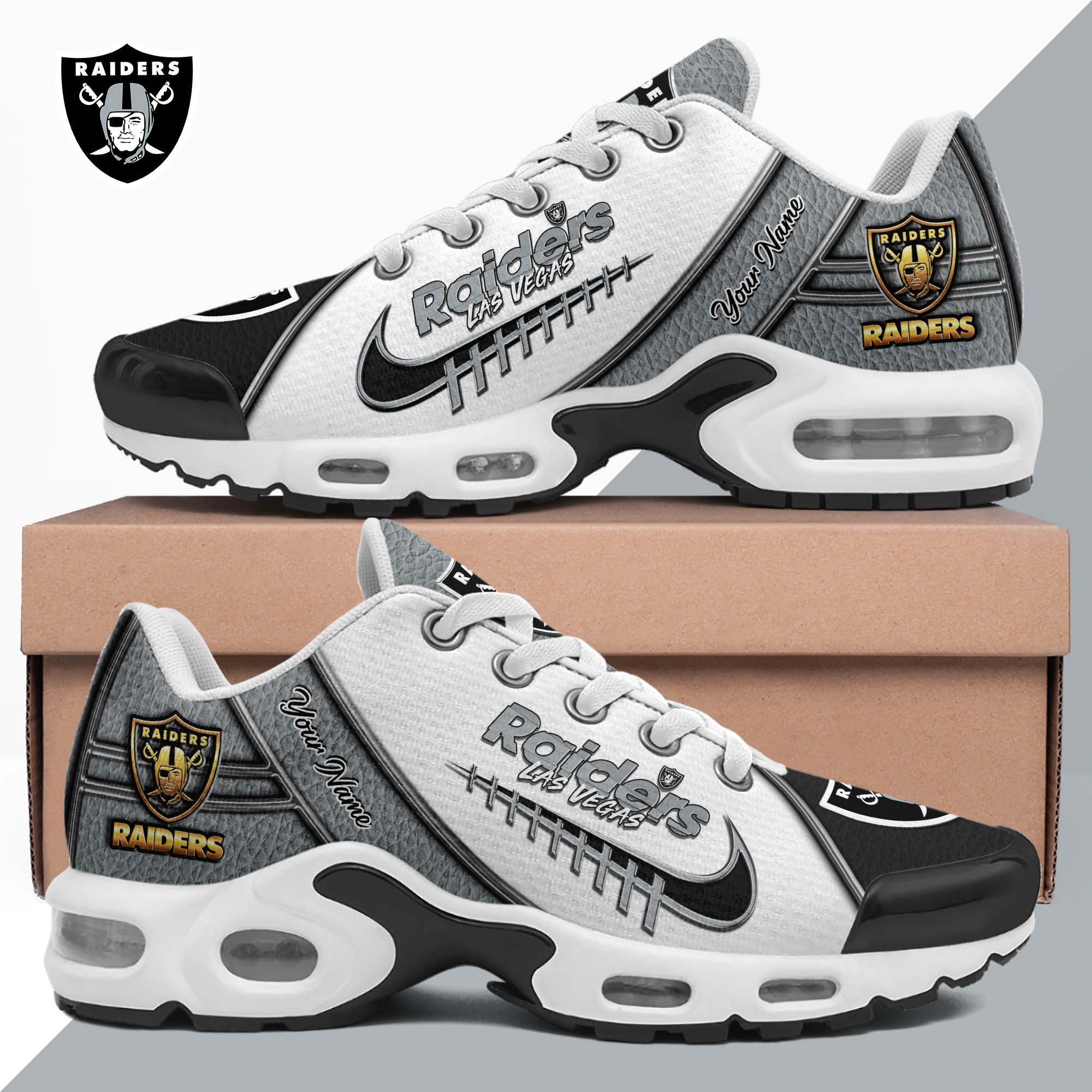 Las Vegas Raiders TN Shoes 2026 Version Custom Your Name, Football Team Shoes 516