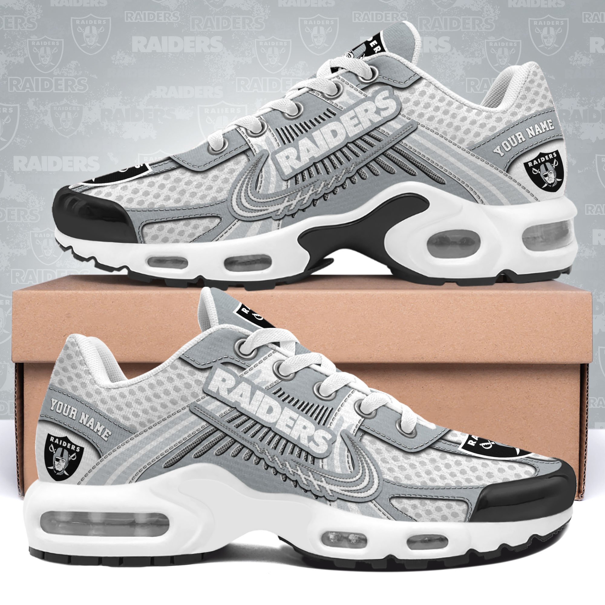 las vegas raiders tn shoes custom your name sport team shoes 7907 eb3mo