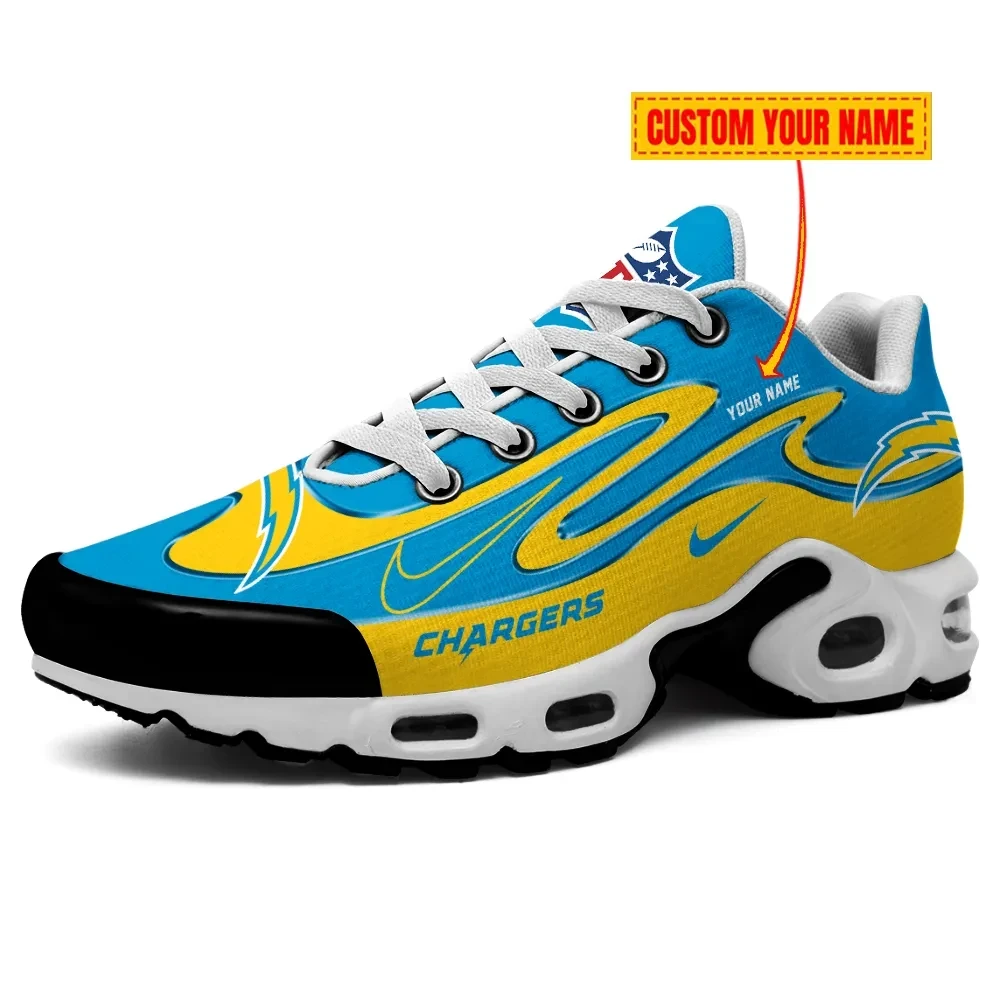 los angeles chargers personalized name team mix colors v2 tn air max shoes air cushion sneakers 1580
